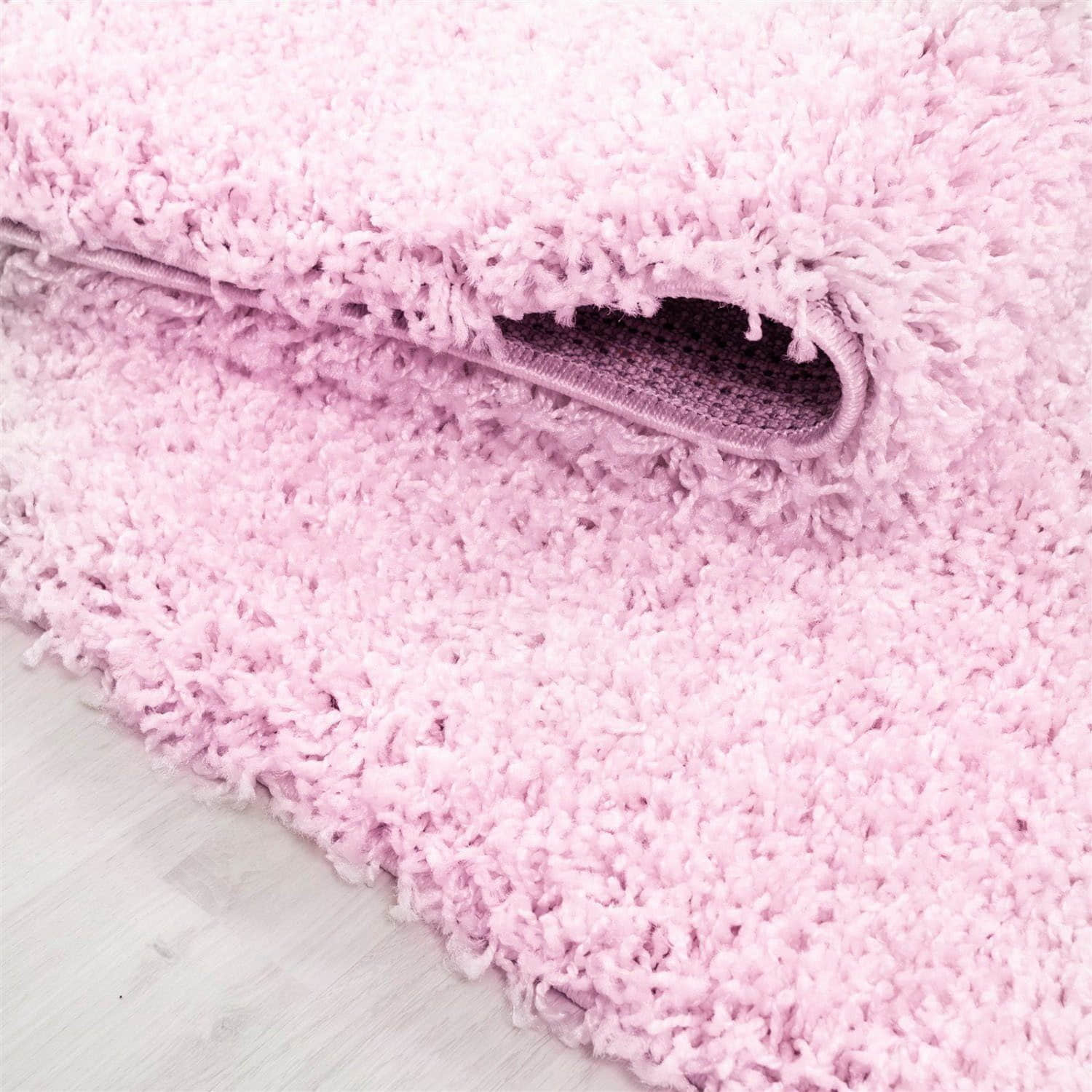 Ayyildiz Teppiche Teppiche Ayyildiz Hochflor-Teppich »Life Shaggy 1500« rund - 30 mm Florhöhe - schmutzabweisend - große Farbauswahl - ideal für Wohnzimmer & Schlafzimmer pink