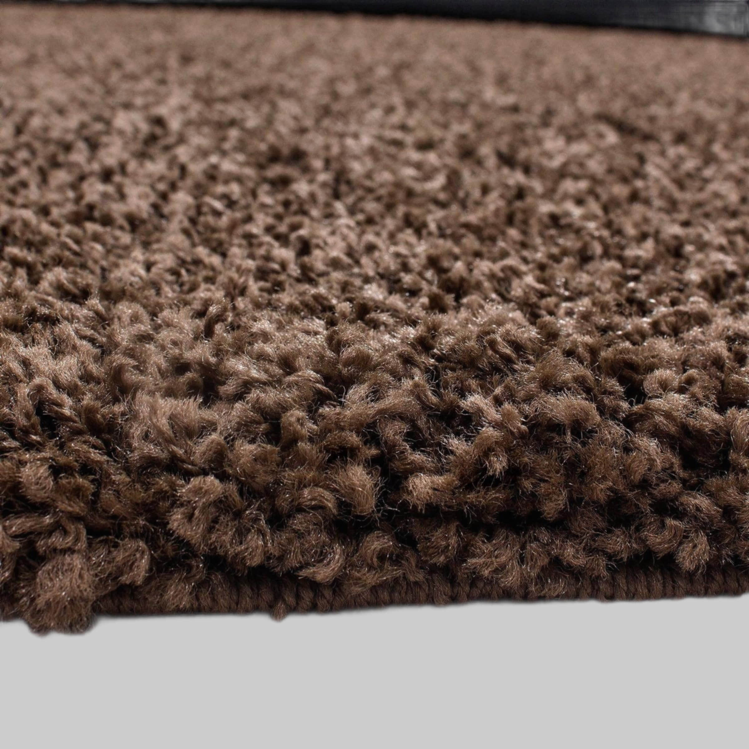 Ayyildiz Hochflor-Teppich »Life Shaggy 1500« rund - 30 mm Florhöhe - schmutzabweisend - große Farbauswahl - ideal für Wohnzimmer & Schlafzimmer braun Teppiche Ayyildiz Teppiche
