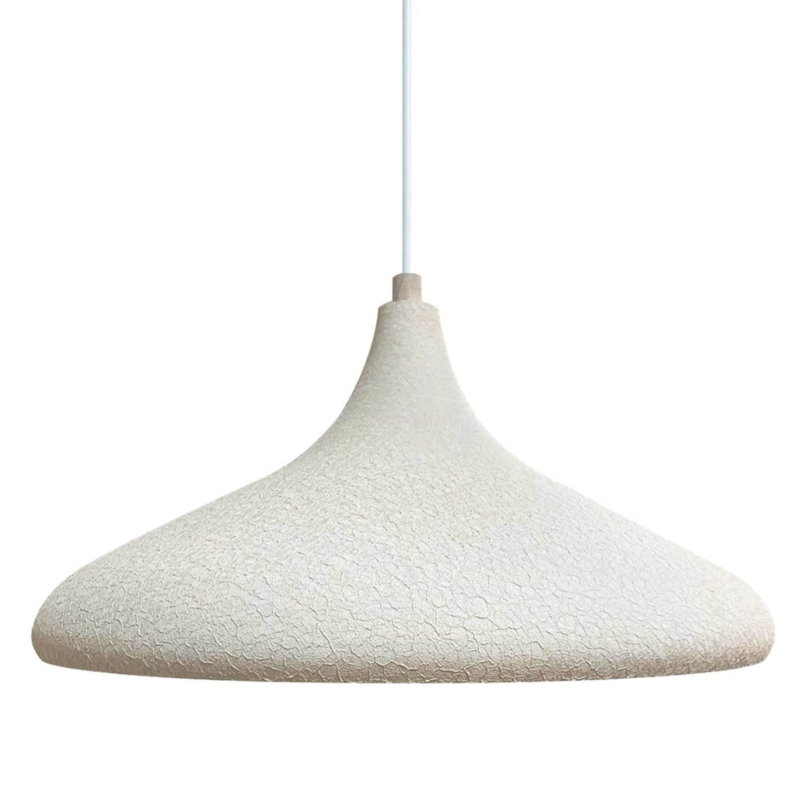 Bamyum Champion Scandinavian Hanging Lamp - 35 cm Wood & Metal Pendant Light with Gold Interior, Dimmable E27 Socket for Dining Table & Living Room Bamyum Lampen
