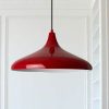 Bamyum Bamyum Pendelleuchte 35 cm – Moderne Metall-Lampe mit E27 Fassung für Wohnzimmer, Küche & mehr | Dimmbar & hochwertig verarbeitet Rot Lampen