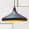Lampen Bamyum Bamyum Pendelleuchte 35 cm – Moderne Metall-Lampe mit E27 Fassung für Wohnzimmer, Küche & mehr | Dimmbar & hochwertig verarbeitet Schwarz