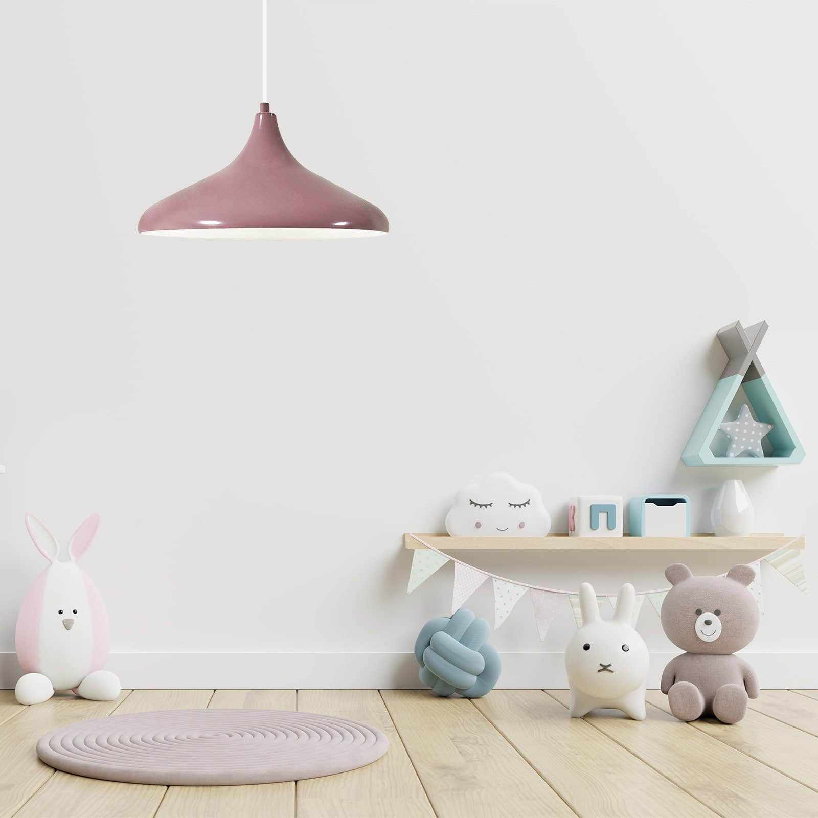 Lampen Bamyum Bamyum Pendelleuchte 35 cm – Moderne Metall-Lampe mit E27 Fassung für Wohnzimmer, Küche & mehr | Dimmbar & hochwertig verarbeitet Lila