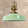 Bamyum Vintage Metal Pendant Light - 41cm E27 Hanging Lamp with Adjustable Cable, Dimmable (Bulb Not Included) - Copper/Gold Finish Minzgrün Bamyum Lampen