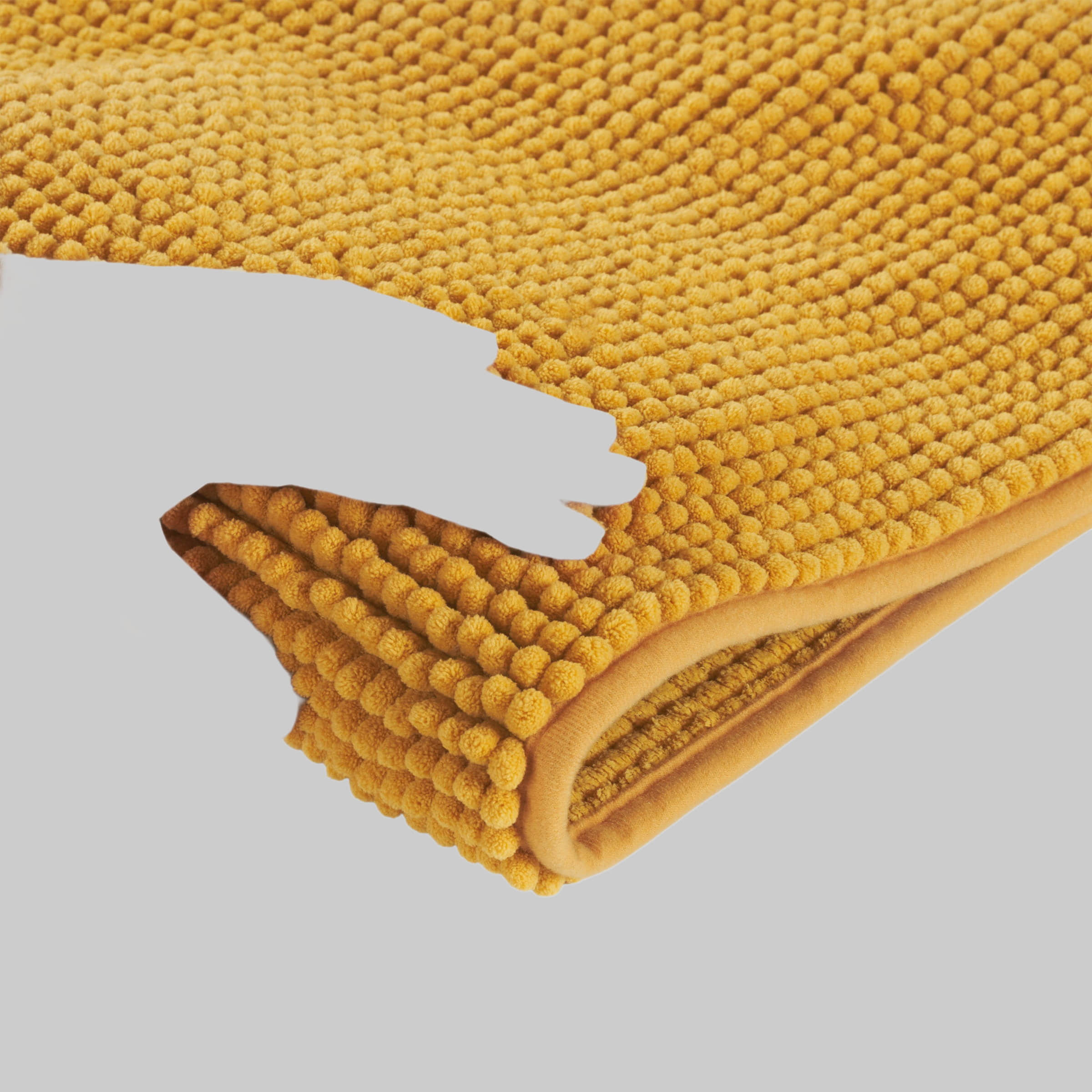 Blumtal Premium Chenille Badematte – Extra weicher Badezimmerteppich (50x80/60x90/70x120cm) mit rutschfester Unterseite, 100% Polyester, maschinenwaschbar bei 40°C Gelb Badematten Blumtal