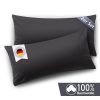 Blumtal Blumtal Premium Jersey-Kissenbezug 2er-Set (40x80 cm) – 100% Baumwolle, OEKO-TEX® zertifiziert, 12 Farben, superweich & atmungsaktiv Anthrazit Kissen