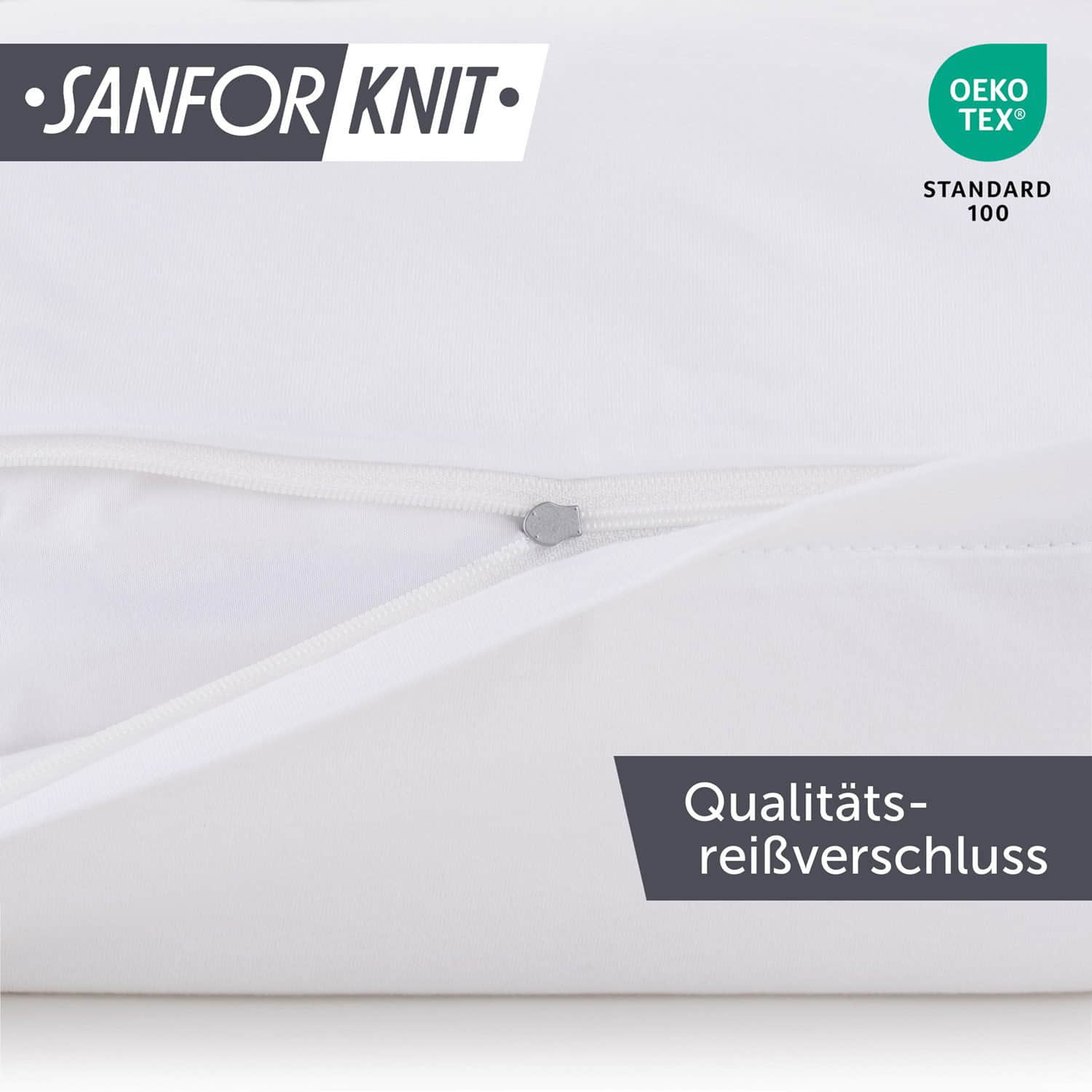 Kissen Blumtal Blumtal Premium Jersey-Kissenbezug 2er-Set (40x80 cm) – 100% Baumwolle, OEKO-TEX® zertifiziert, 12 Farben, superweich & atmungsaktiv Weiß