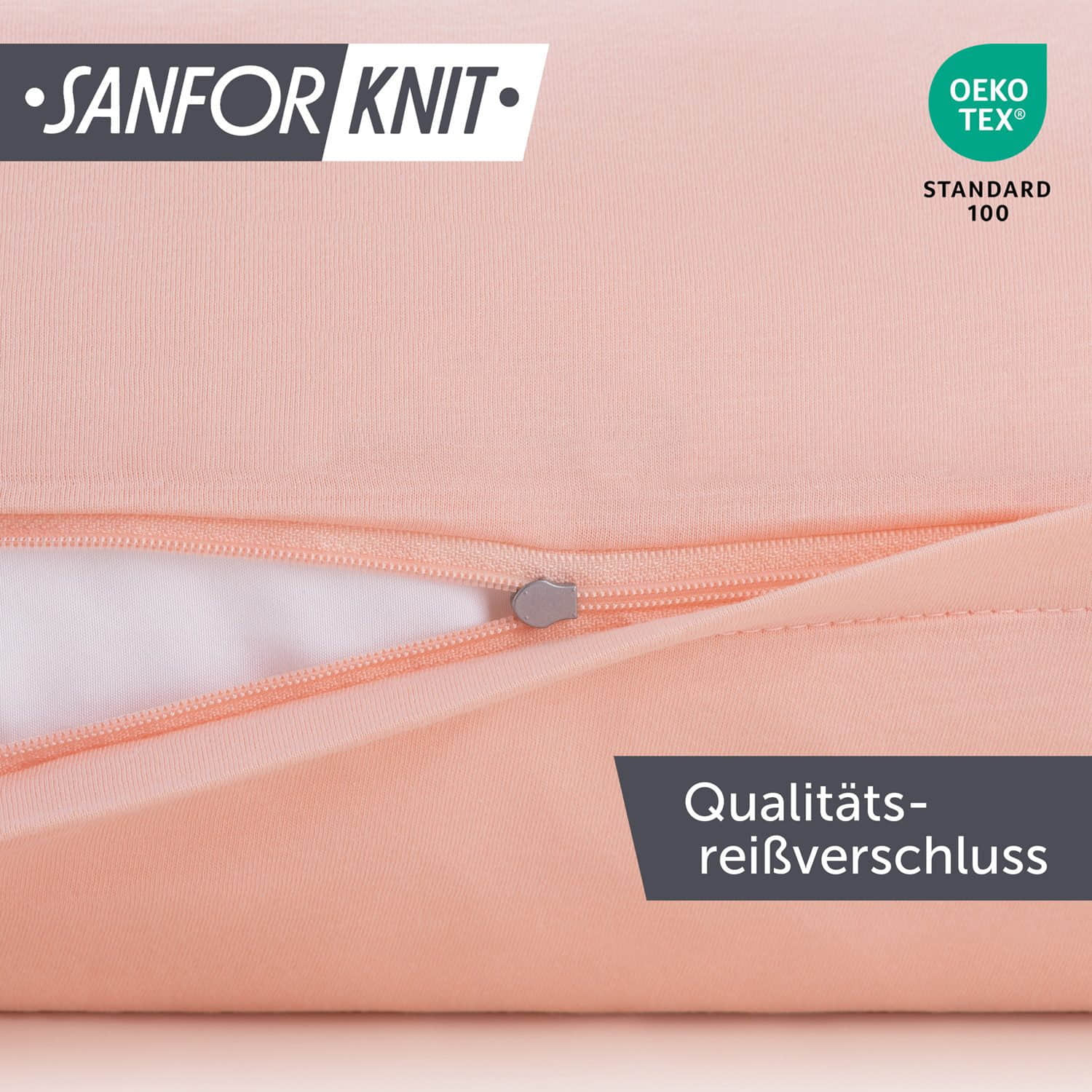 Blumtal Blumtal Premium Jersey-Kissenbezug 2er-Set (40x80 cm) – 100% Baumwolle, OEKO-TEX® zertifiziert, 12 Farben, superweich & atmungsaktiv Dusty Rosa Kissen