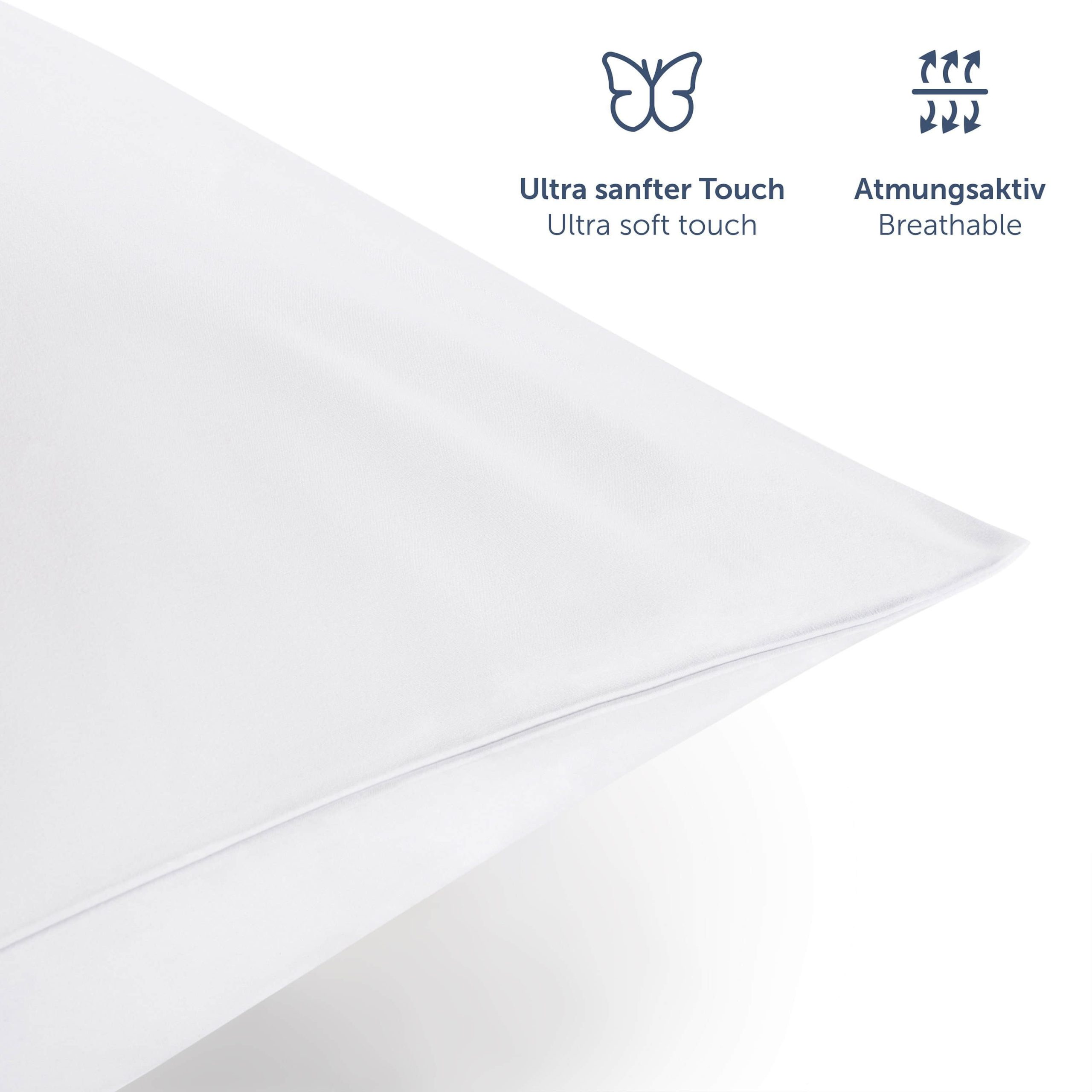 Bettwäsche Blumtal Blumtal Premium Microfiber Bedding Set | OEKO-TEX® Certified 100% Polyester | Wrinkle & Fade Resistant | Complete Sheet Sets with Pillowcases Weiß