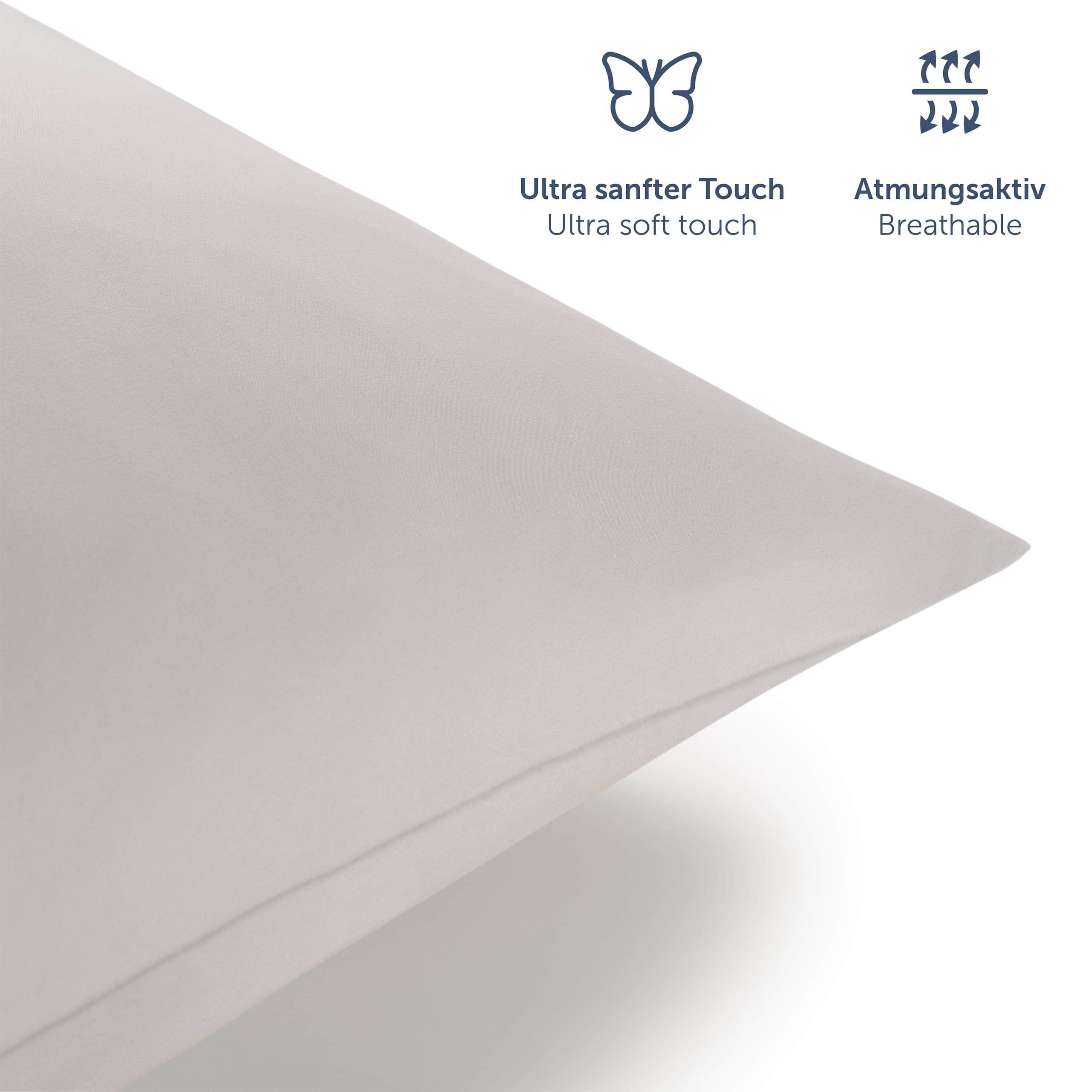 Bettwäsche Blumtal Blumtal Premium Microfiber Bedding Set | OEKO-TEX® Certified 100% Polyester | Wrinkle & Fade Resistant | Complete Sheet Sets with Pillowcases Moonlight