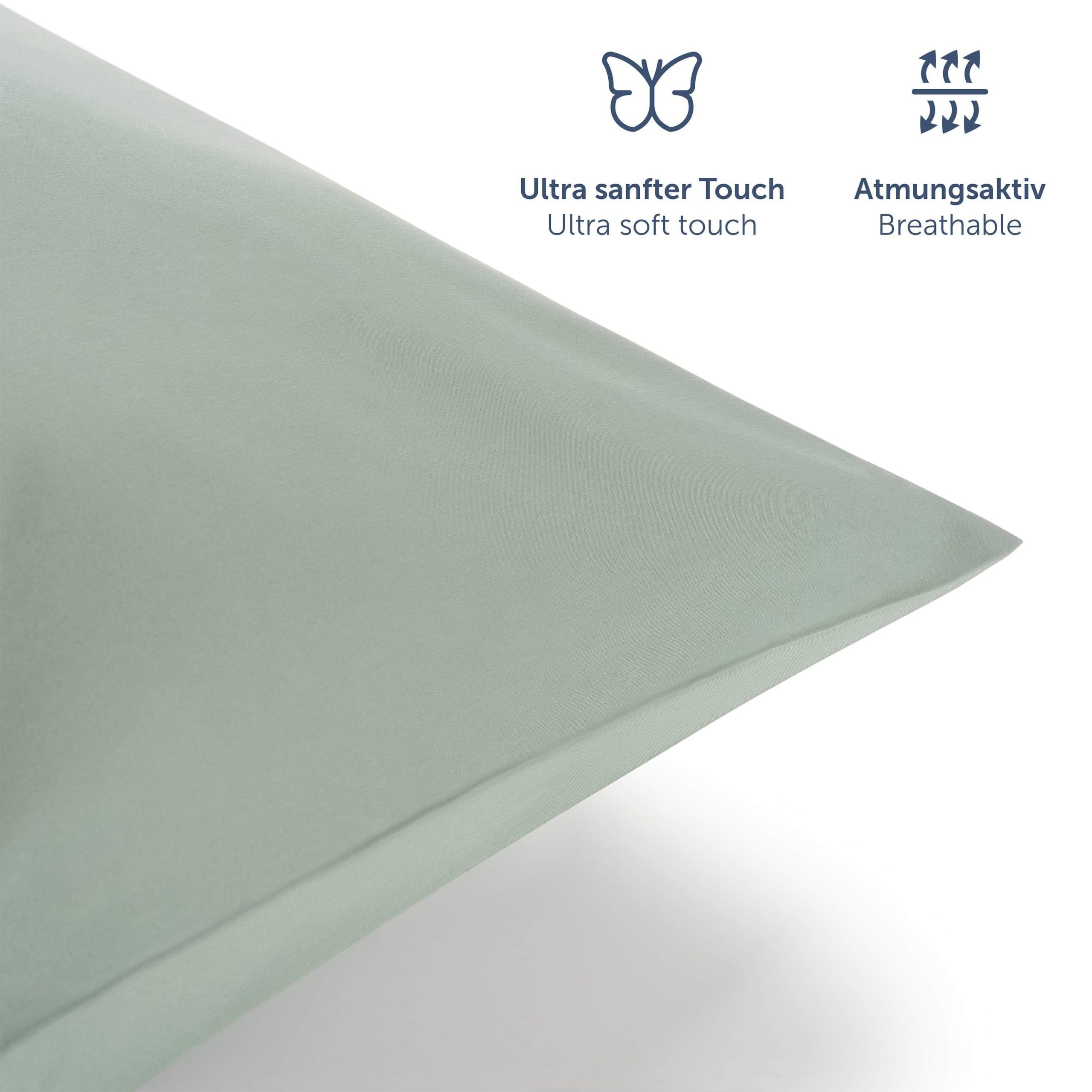 Blumtal Bettwäsche Blumtal Premium Microfiber Bedding Set | OEKO-TEX® Certified 100% Polyester | Wrinkle & Fade Resistant | Complete Sheet Sets with Pillowcases Sommergrün