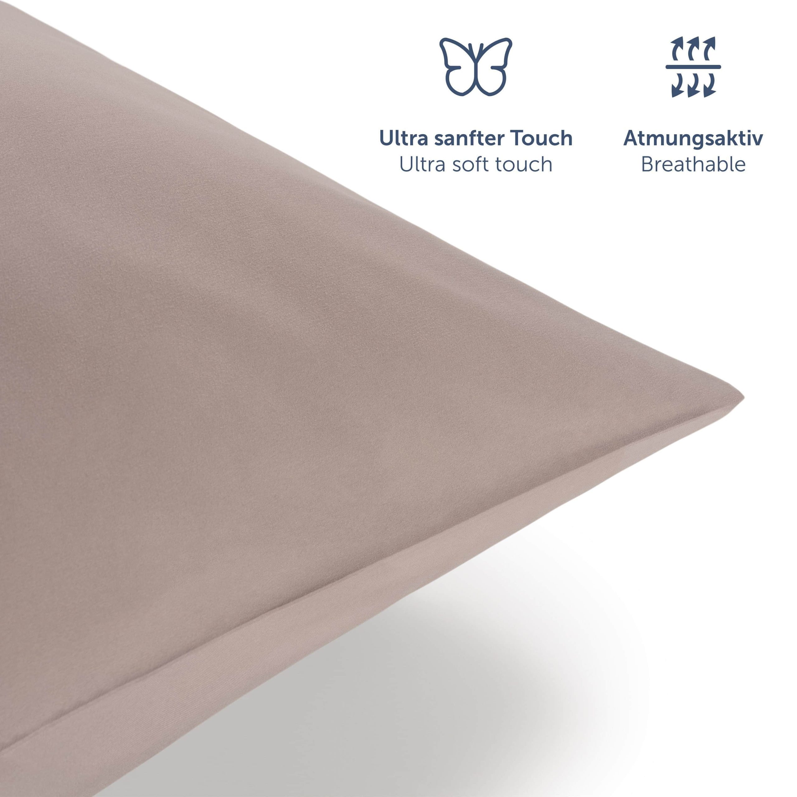 Blumtal Bettwäsche Blumtal Premium Microfiber Bedding Set | OEKO-TEX® Certified 100% Polyester | Wrinkle & Fade Resistant | Complete Sheet Sets with Pillowcases Taupe