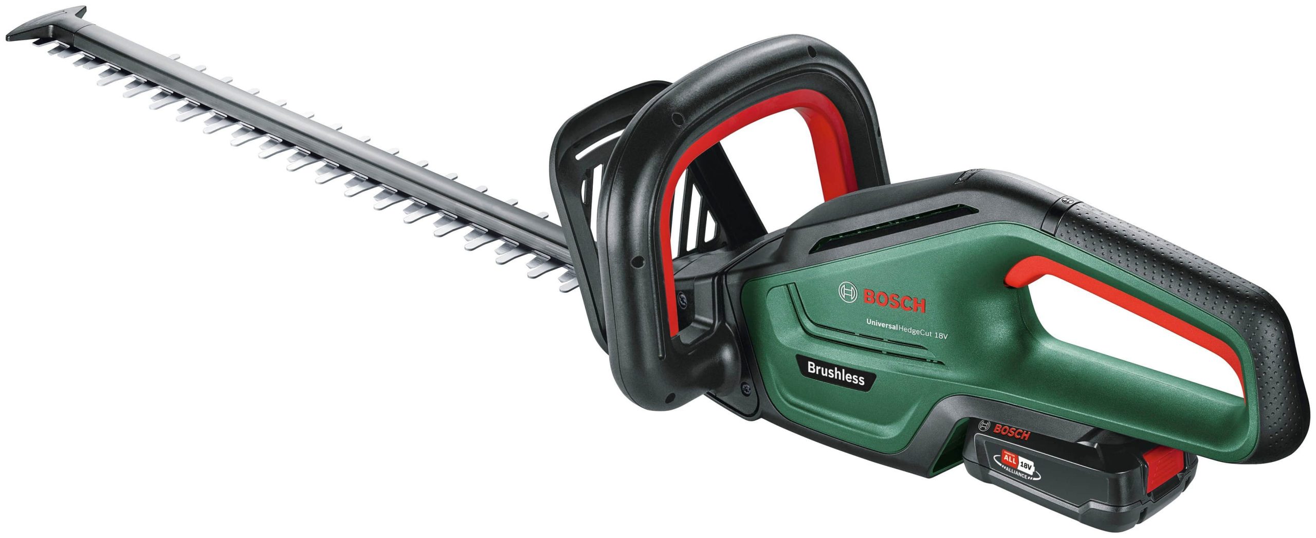 Bosch Home \u0026 Garden Bosch UniversalHedgeCut 18V-50 Cordless Hedge Trimmer | 50cm Blade | 18V 2.5Ah Battery & Charger Included | POWER FOR ALL Compatible Garten & Balkon