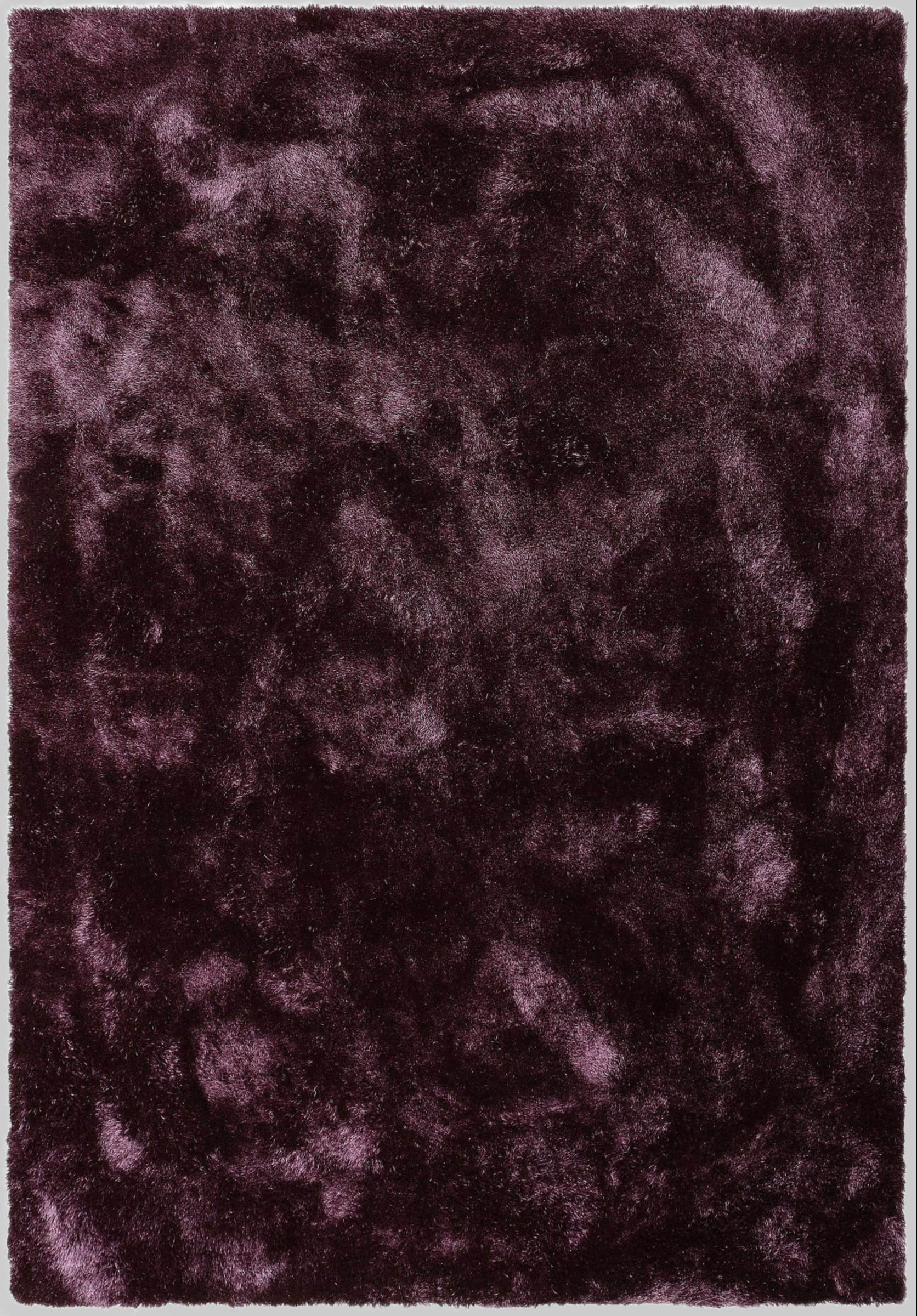 Bruno Banani LM Dana Hochflor-Teppich | 30 mm Florhöhe | Weiche Mikrofaser | Rechteckig 160x230 cm | Uni-Farben | Für Wohnzimmer & Schlafzimmer plum Bruno Banani Teppiche