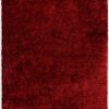Bruno Banani LM Dana Hochflor-Teppich | 30 mm Florhöhe | Weiche Mikrofaser | Rechteckig 160x230 cm | Uni-Farben | Für Wohnzimmer & Schlafzimmer rot Teppiche Bruno Banani