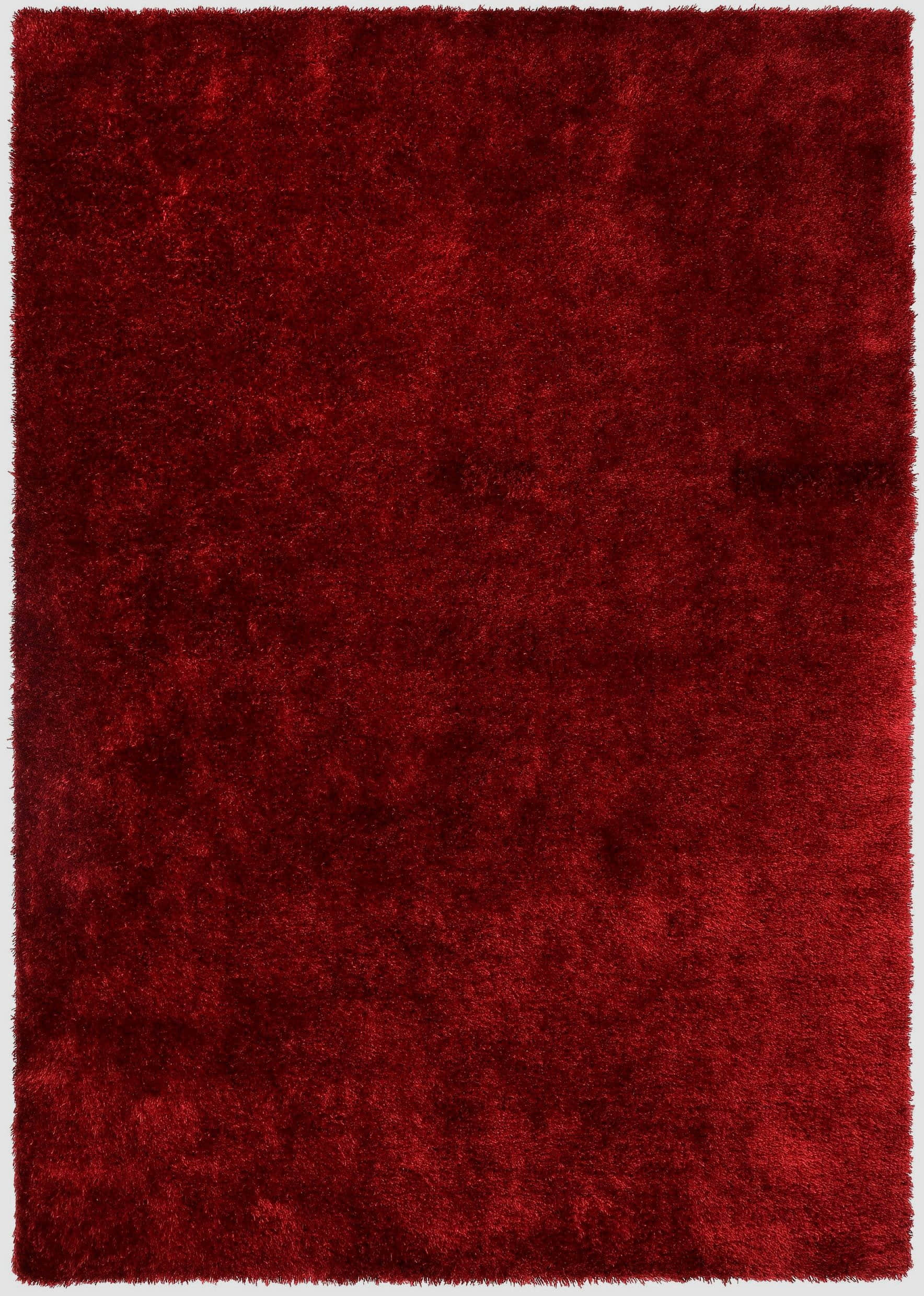 Bruno Banani LM Dana Hochflor-Teppich | 30 mm Florhöhe | Weiche Mikrofaser | Rechteckig 160x230 cm | Uni-Farben | Für Wohnzimmer & Schlafzimmer rot Teppiche Bruno Banani