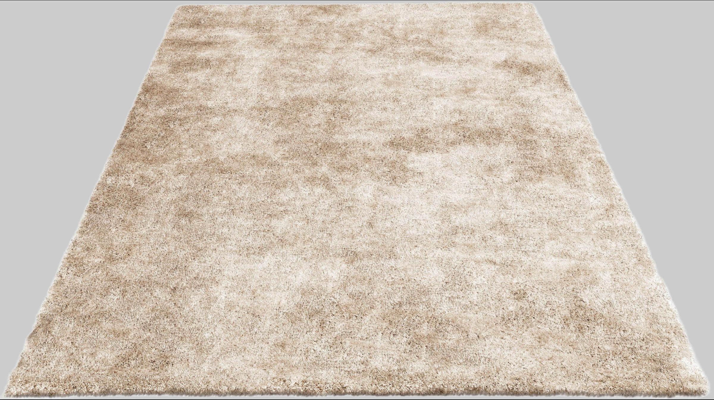 Bruno Banani LM Dana Hochflor-Teppich | 30 mm Florhöhe | Weiche Mikrofaser | Rechteckig 160x230 cm | Uni-Farben | Für Wohnzimmer & Schlafzimmer beige Bruno Banani Teppiche