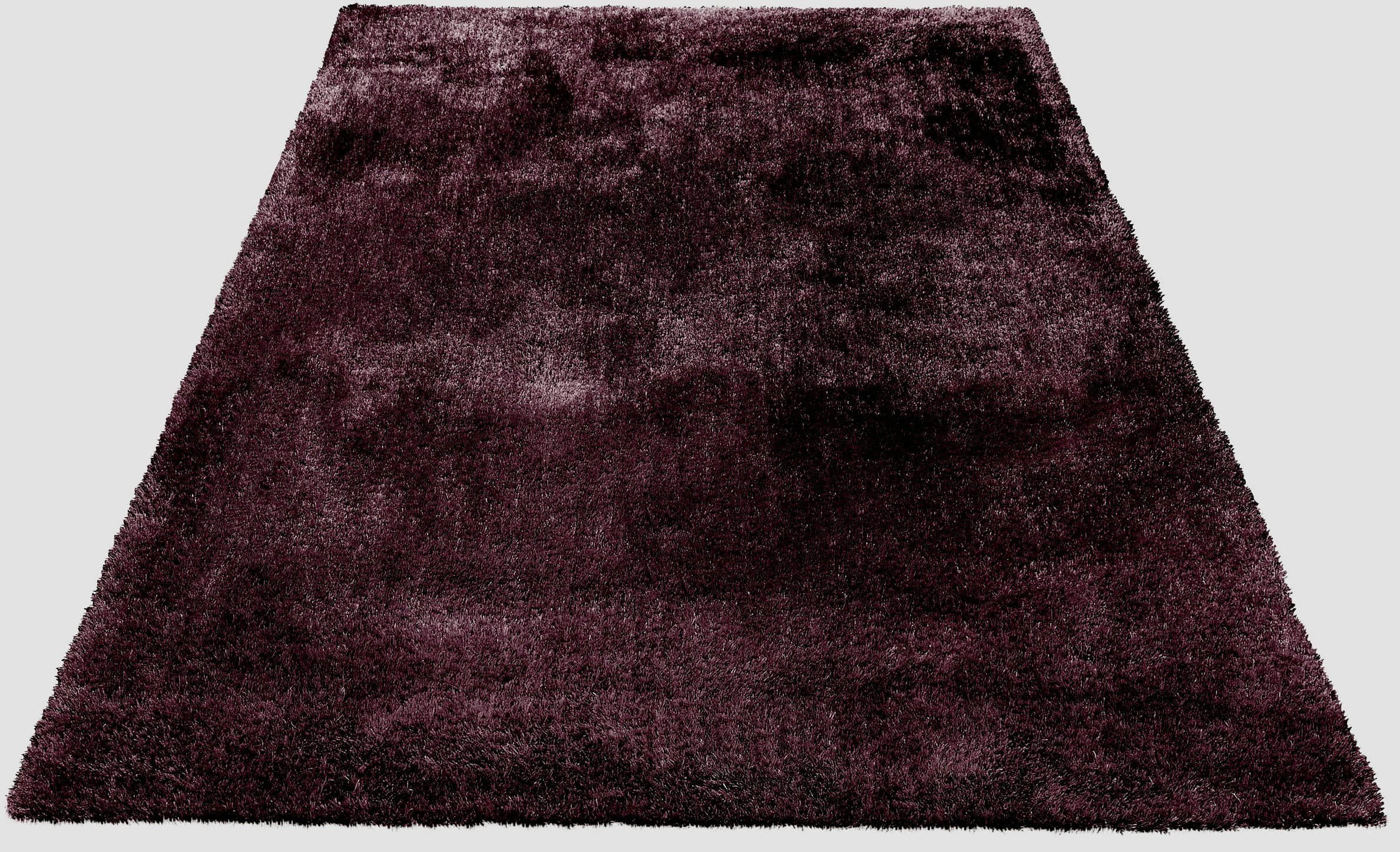 Bruno Banani LM Dana Hochflor-Teppich | 30 mm Florhöhe | Weiche Mikrofaser | Rechteckig 160x230 cm | Uni-Farben | Für Wohnzimmer & Schlafzimmer plum Bruno Banani Teppiche