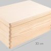 Creative Deco Holzkiste mit Deckel | Große Aufbewahrungsbox 30x20x14 cm | Massivholz Erinnerungskiste für Baby, Wein, Werkzeuge & Deko Natur Creative Deco Aufbewahrung