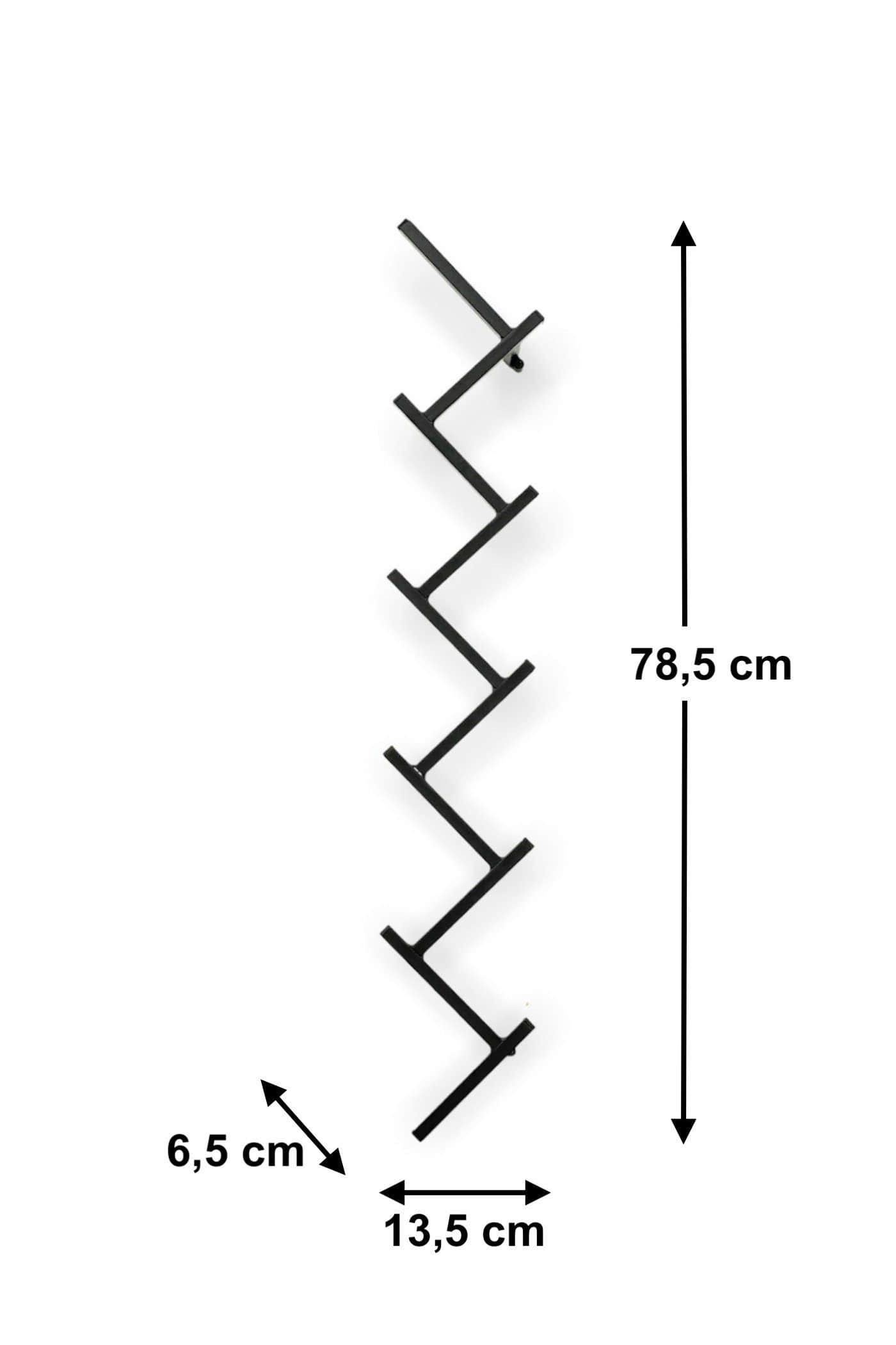 DanDiBo DanDiBo Premium Wandgarderobe - 80cm Modern Wall Coat Rack with 10 Heavy-Duty Hooks | Space-Saving Hallway Organizer & Towel Holder | Matte Black Finish Kinderzimmer
