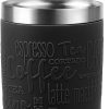 EMSA Travel Mug Classic Thermobecher - Edelstahl Isolierbecher mit 360° Öffnung (360ml/500ml) | 4-6h Heißhaltung | Spülmaschinenfest | 100% Dicht Schwarz Emsa Geschirr & Tischaccessoires