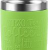 EMSA Travel Mug Classic Thermobecher - Edelstahl Isolierbecher mit 360° Öffnung (360ml/500ml) | 4-6h Heißhaltung | Spülmaschinenfest | 100% Dicht Limette Emsa Geschirr & Tischaccessoires