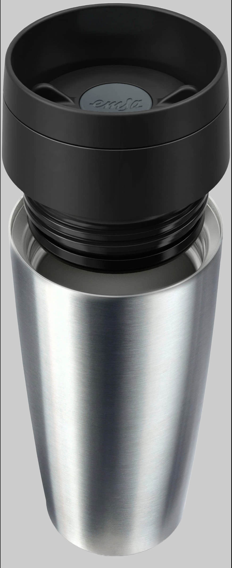 Emsa EMSA Travel Mug Classic Thermobecher - Edelstahl Isolierbecher mit 360° Öffnung (360ml/500ml) | 4-6h Heißhaltung | Spülmaschinenfest | 100% Dicht Edelstahl/ Geschirr & Tischaccessoires