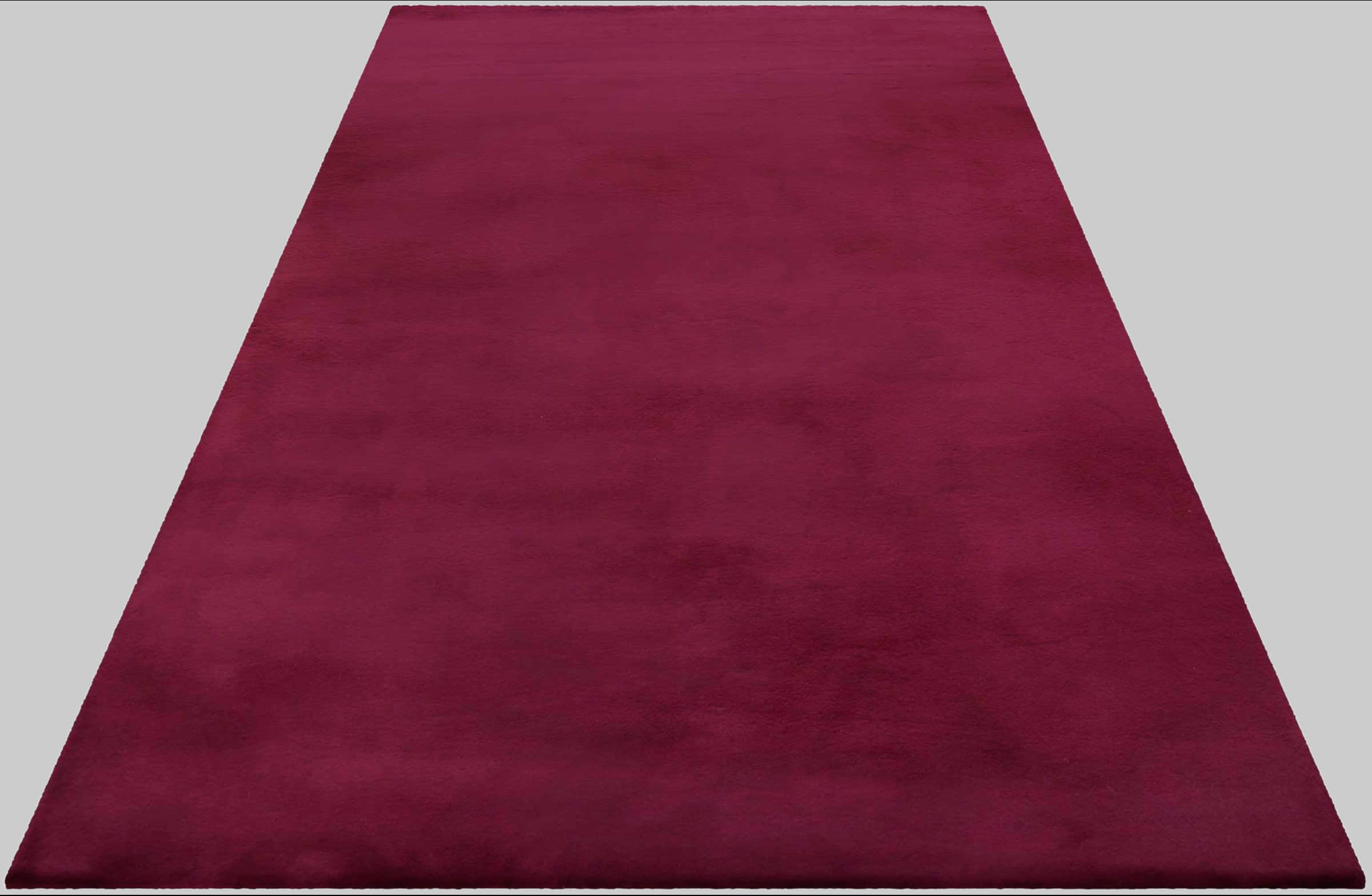 Esprit Alice Kunstfell Hochflor Teppich | 25mm Kaninchenfell-Haptik | Extra weicher rechteckiger Wohnzimmerteppich in Terrakotta-Orange violett Teppiche Esprit