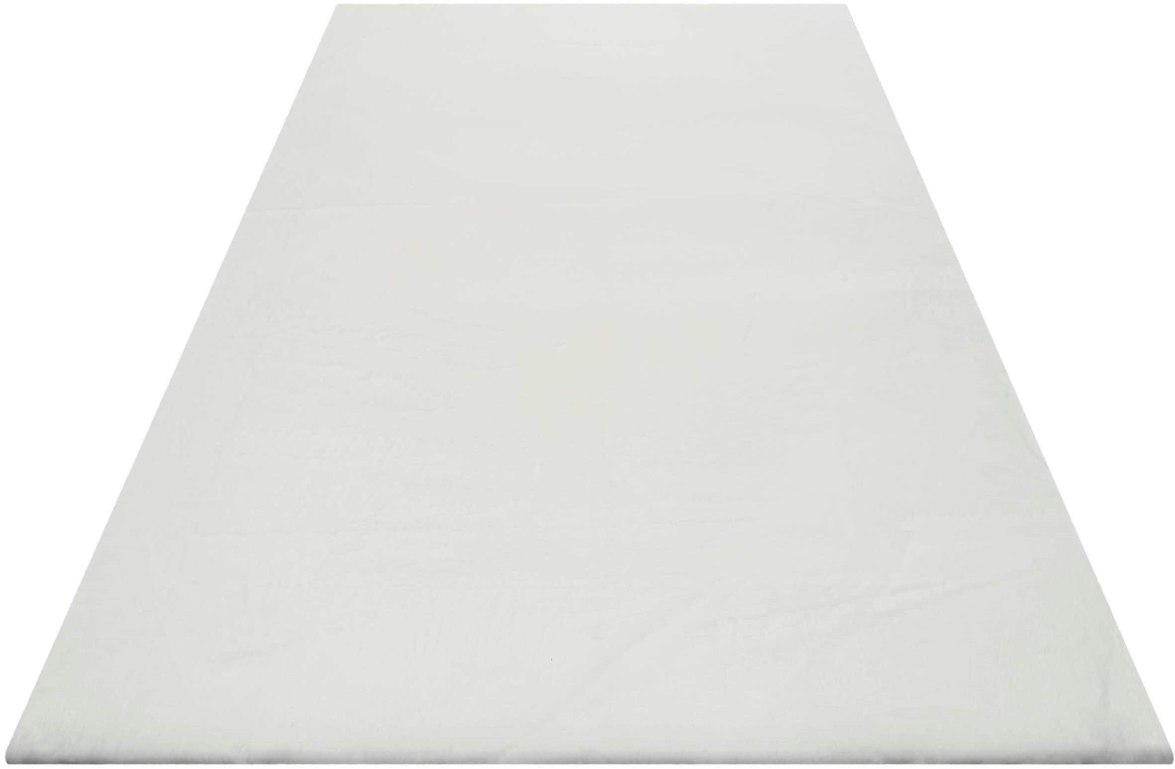 Esprit Esprit Alice Kunstfell Hochflor Teppich | 25mm Kaninchenfell-Haptik | Extra weicher rechteckiger Wohnzimmerteppich in Terrakotta-Orange weiß Teppiche