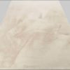Teppiche Esprit Esprit Alice Kunstfell Hochflor Teppich | 25mm Kaninchenfell-Haptik | Extra weicher rechteckiger Wohnzimmerteppich in Terrakotta-Orange creme/beige