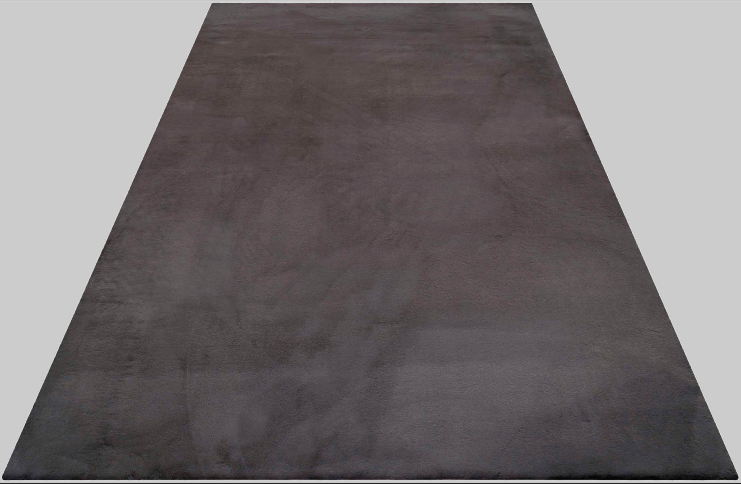 Teppiche Esprit Esprit Alice Kunstfell Hochflor Teppich | 25mm Kaninchenfell-Haptik | Extra weicher rechteckiger Wohnzimmerteppich in Terrakotta-Orange anthrazit