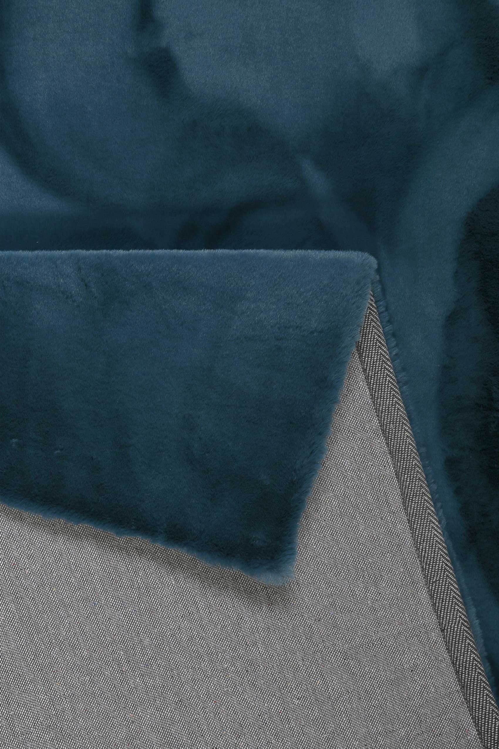 Esprit Alice Kunstfell Hochflor Teppich | 25mm Kaninchenfell-Haptik | Extra weicher rechteckiger Wohnzimmerteppich in Terrakotta-Orange petrol Esprit Teppiche
