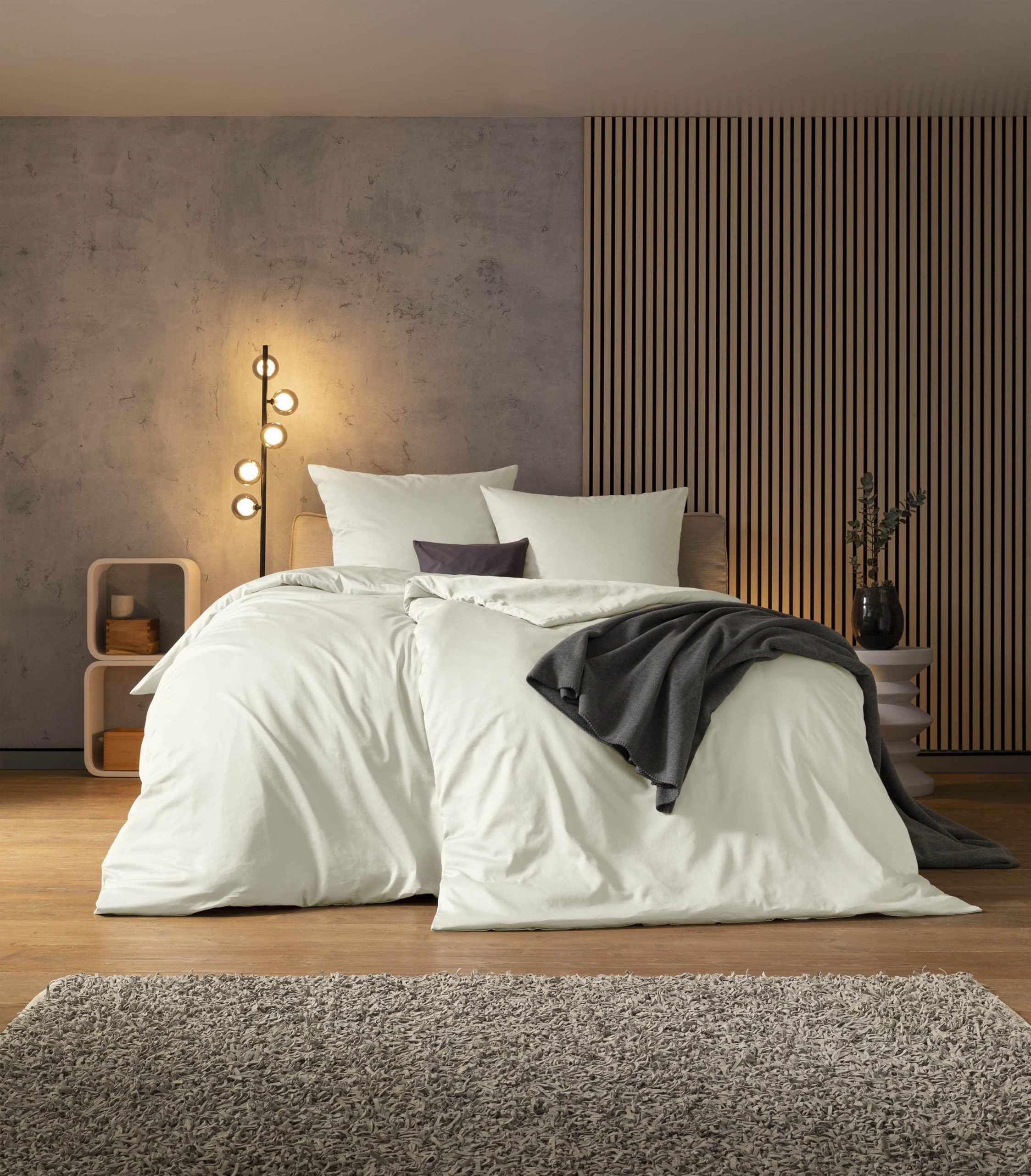 Estella Estella Bettwäsche Valetta – Premium 100% Baumwolle Bettwäsche-Set in Maigrün | 2-teilig | 60°C waschbar | Für 135x200 cm Betten elfenbein Bettwäsche