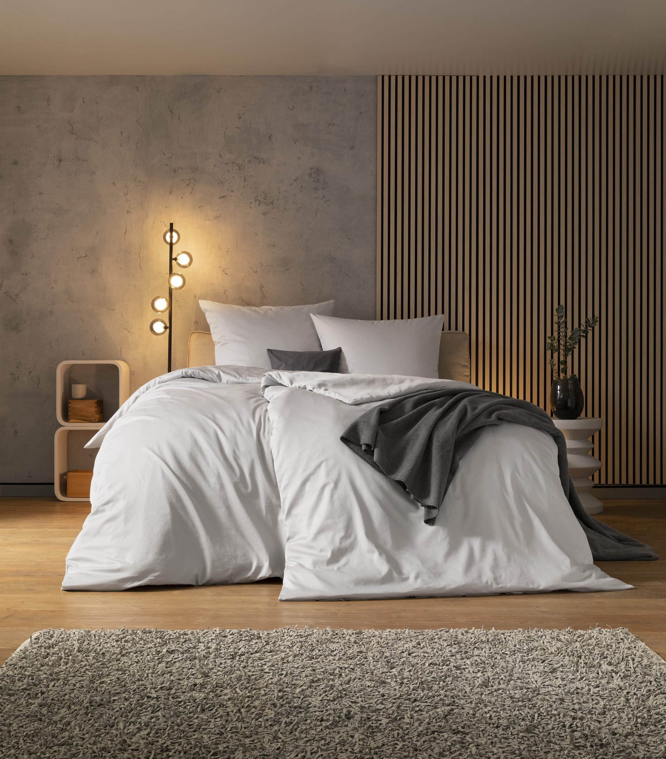 Bettwäsche Estella Estella Bettwäsche Valetta – Premium 100% Baumwolle Bettwäsche-Set in Maigrün | 2-teilig | 60°C waschbar | Für 135x200 cm Betten platin