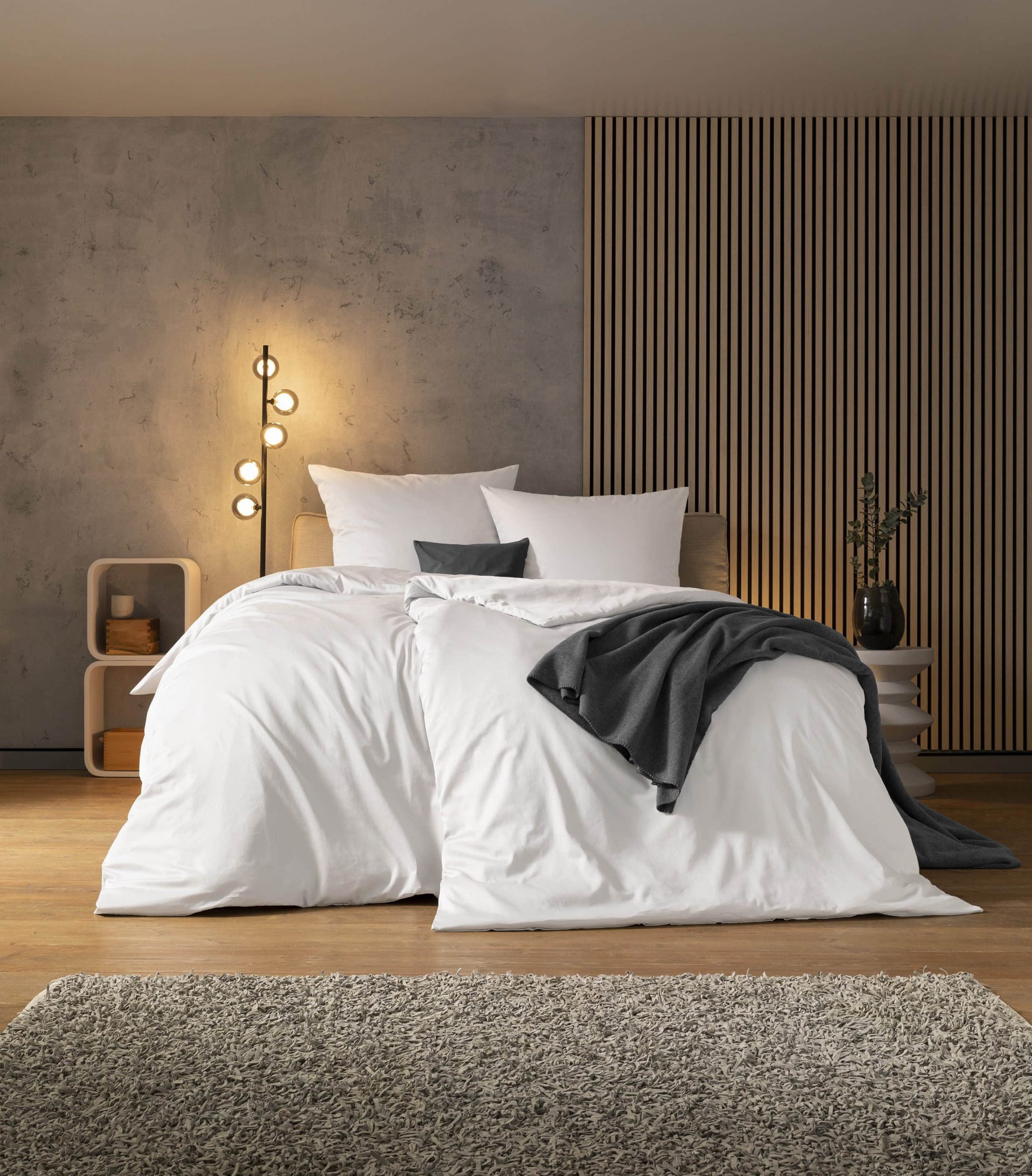 Estella Bettwäsche Valetta – Premium 100% Baumwolle Bettwäsche-Set in Maigrün | 2-teilig | 60°C waschbar | Für 135x200 cm Betten weiß Estella Bettwäsche