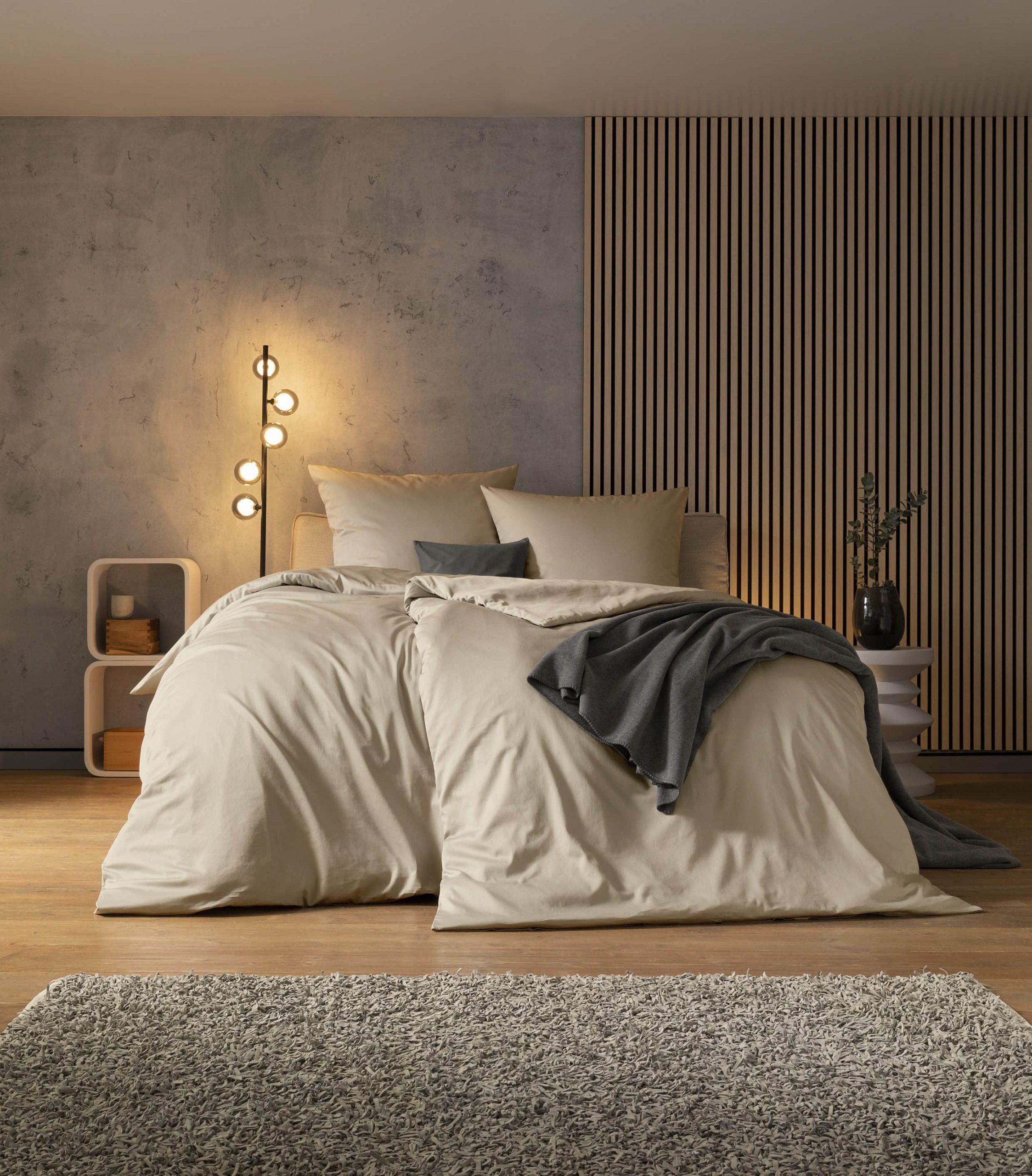 Estella Bettwäsche Valetta – Premium 100% Baumwolle Bettwäsche-Set in Maigrün | 2-teilig | 60°C waschbar | Für 135x200 cm Betten kiesel Estella Bettwäsche