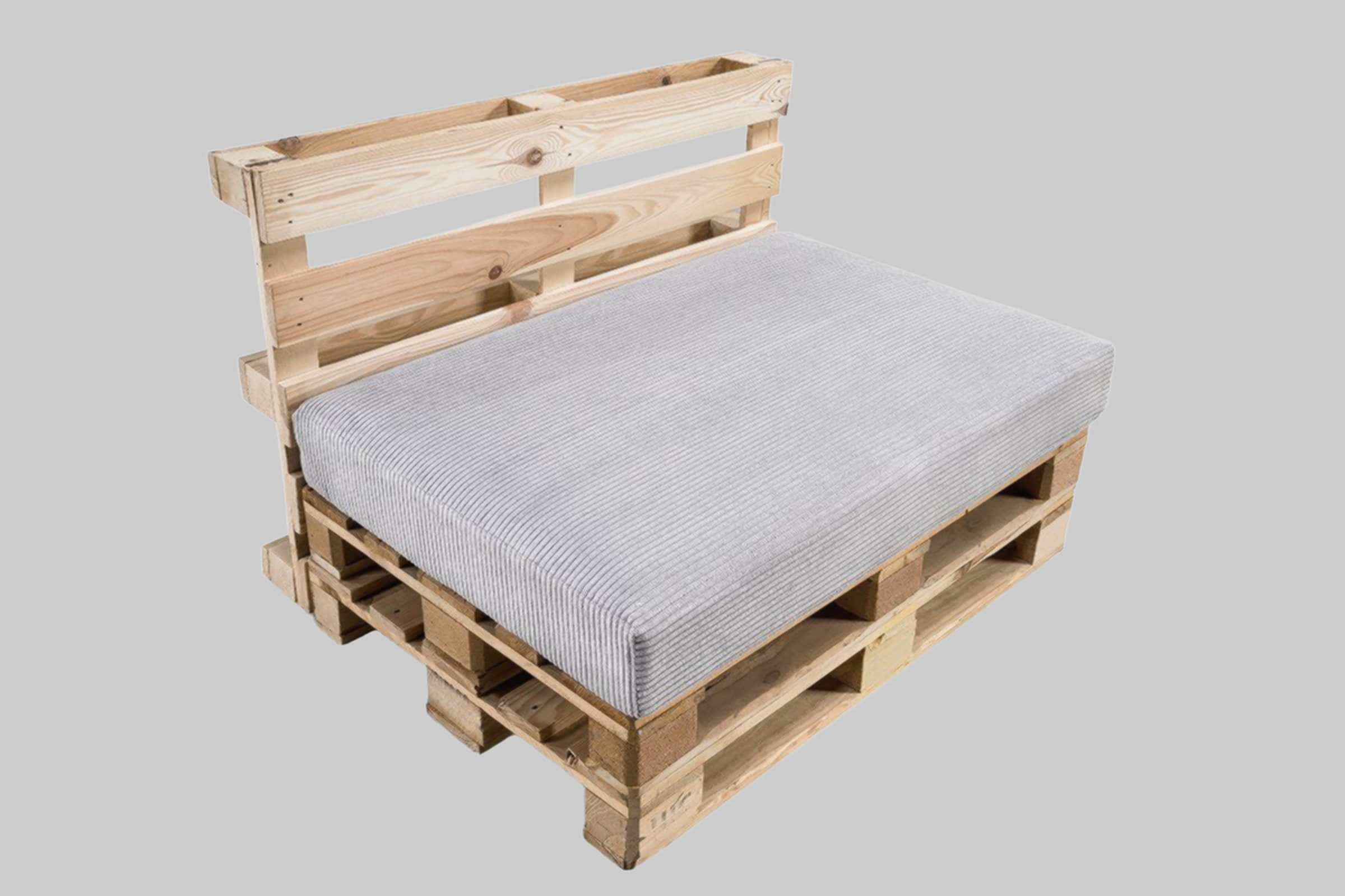 Dekoration FAVRE FAVRE Palettenkissen CosyRib Ribcord Garten Set – Sitzkissen 120x80 cm + Rückenlehne 120x40 cm | Outdoor-Kissen für Palettenmöbel | Wasserdicht & UV-beständig hellbraun