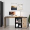 FMD FMD Mehrzweckschrank »Inca 1« – Garderobenschrank & Aktenschrank | 50 cm Breite, 184 cm Höhe | Vielseitiger Stauraum anthrazit Schränke