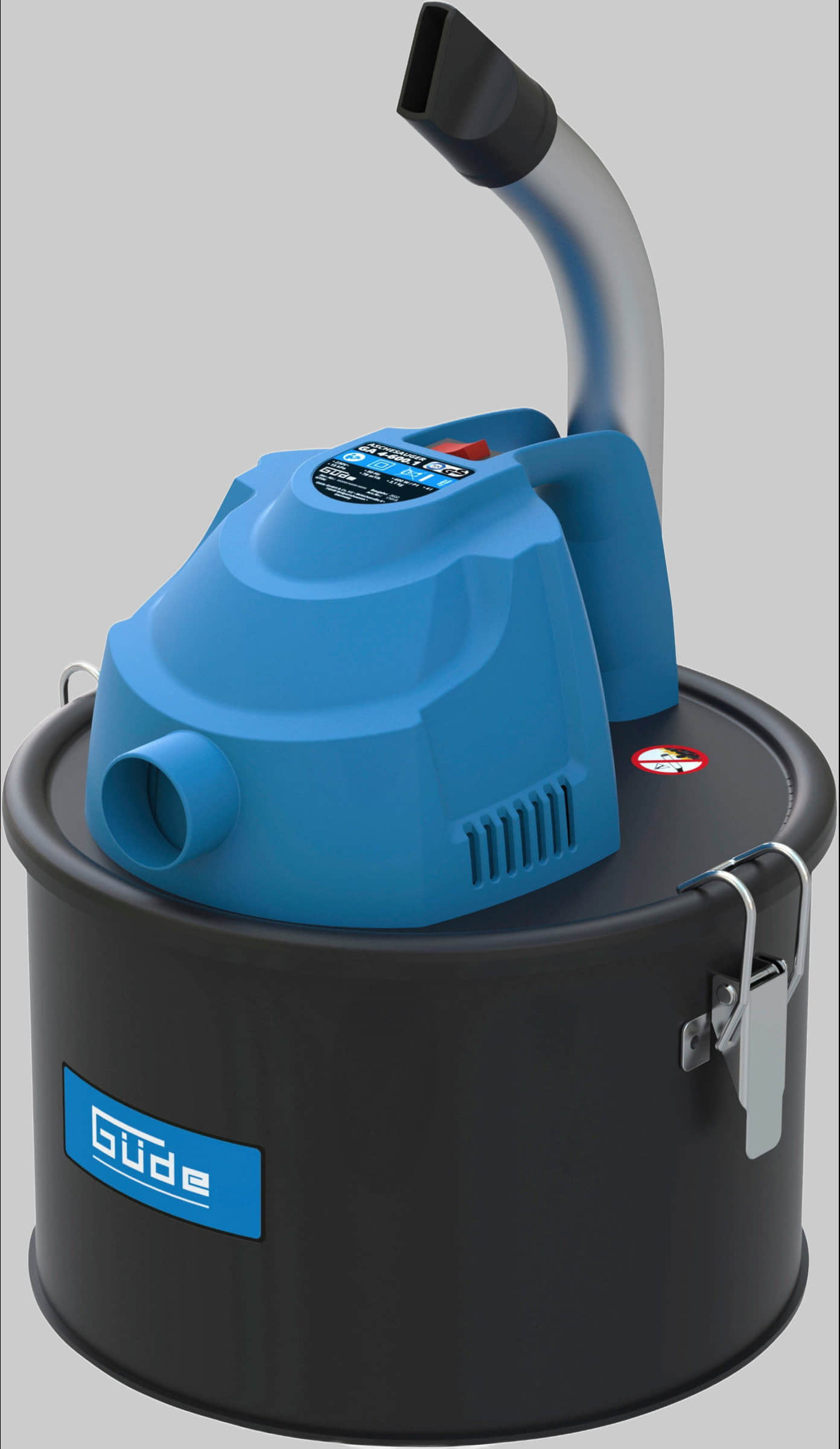Gu00FCde Heizen GÜDE Aschesauger GA 4-600.1 | 600 Watt, 4 Liter, HEPA-Filter | Kaminsauger für Holzofen & Kamin
