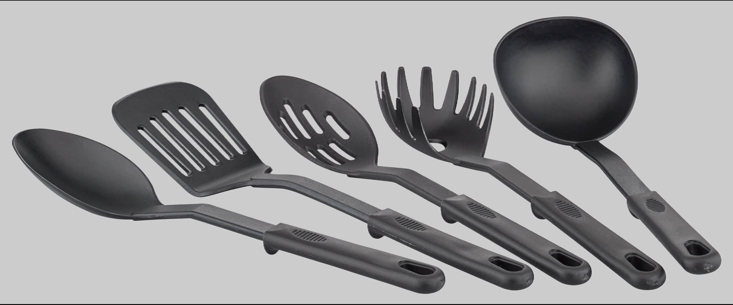 GSW GSW Milano Nero 15-teiliges Kochtopf-Set aus Aluminium mit Induktionsboden inkl. Küchenhelfer (3 Töpfe, Kasserolle, 2 Pfannen) - PFAS-frei & spülmaschinengeeignet grau Koch- & Backzubehör