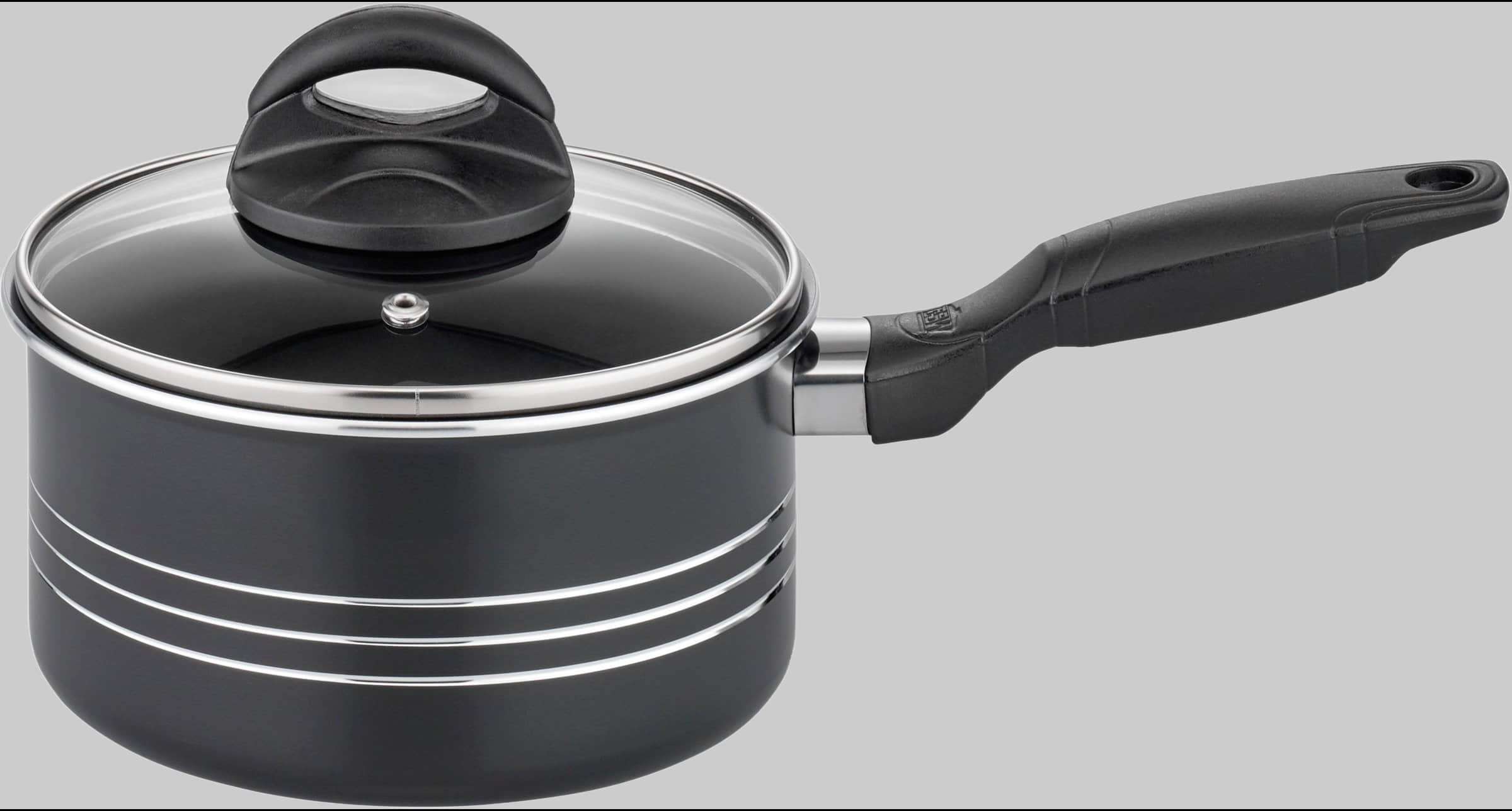 GSW Milano Nero 15-teiliges Kochtopf-Set aus Aluminium mit Induktionsboden inkl. Küchenhelfer (3 Töpfe, Kasserolle, 2 Pfannen) - PFAS-frei & spülmaschinengeeignet schwarz Koch- & Backzubehör GSW