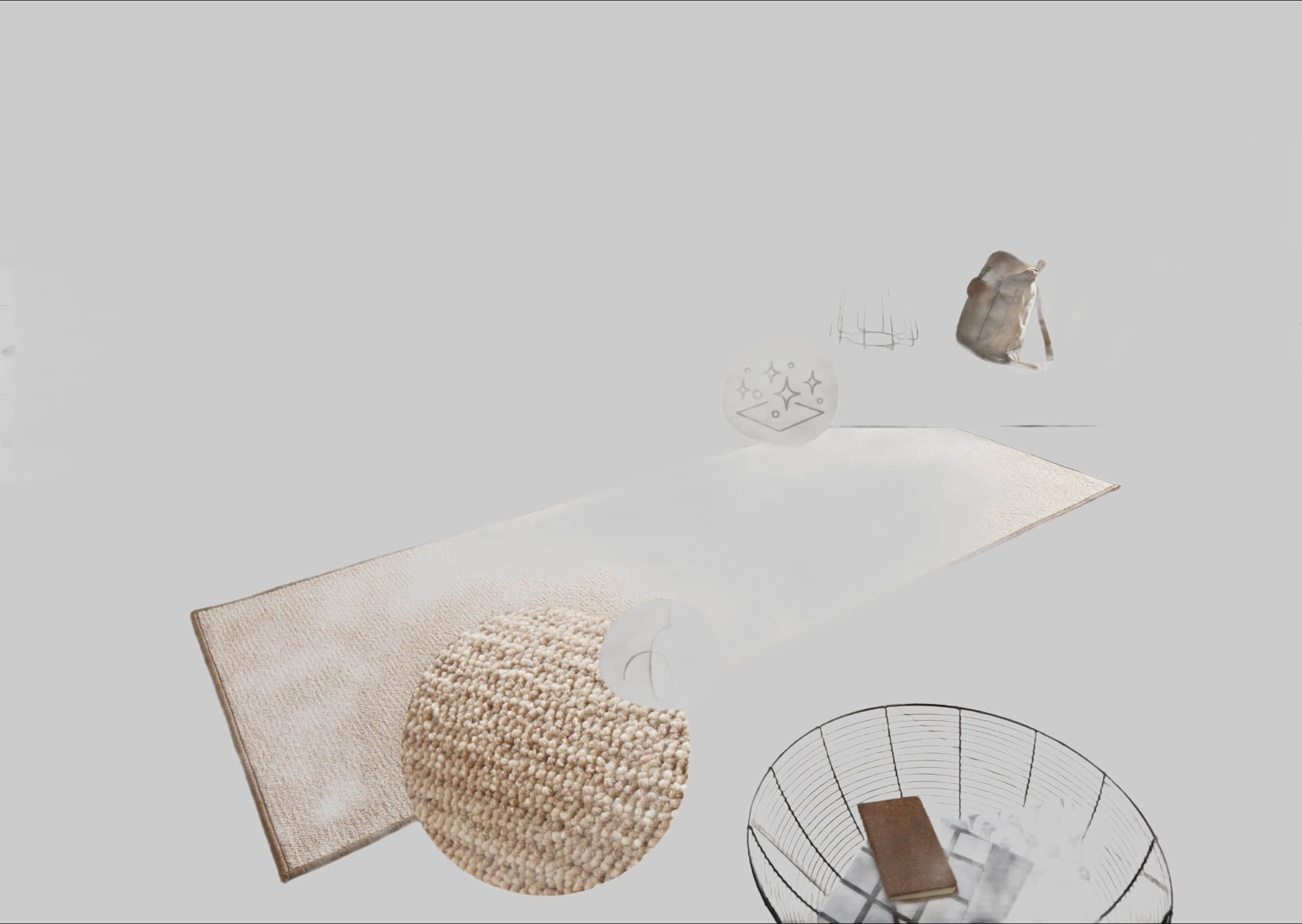 HANSE Home Läufer 'Bouclé' - 5 mm Höhe, rutschfester Teppichläufer mit Sisal-Optik | Polypropylen | Indoor/Outdoor | Küche & Flur beige HANSE Home Garderobe & Flur