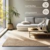 HANSE Home HANSE Home Teppich 'Jaipur' | Natur Jute Teppich 10 mm Höhe | Handgewebt | Wohnzimmer, Flur, Schlafzimmer | Boho & Scandi Style | Fußbodenheizung geeignet Naturgold Teppiche