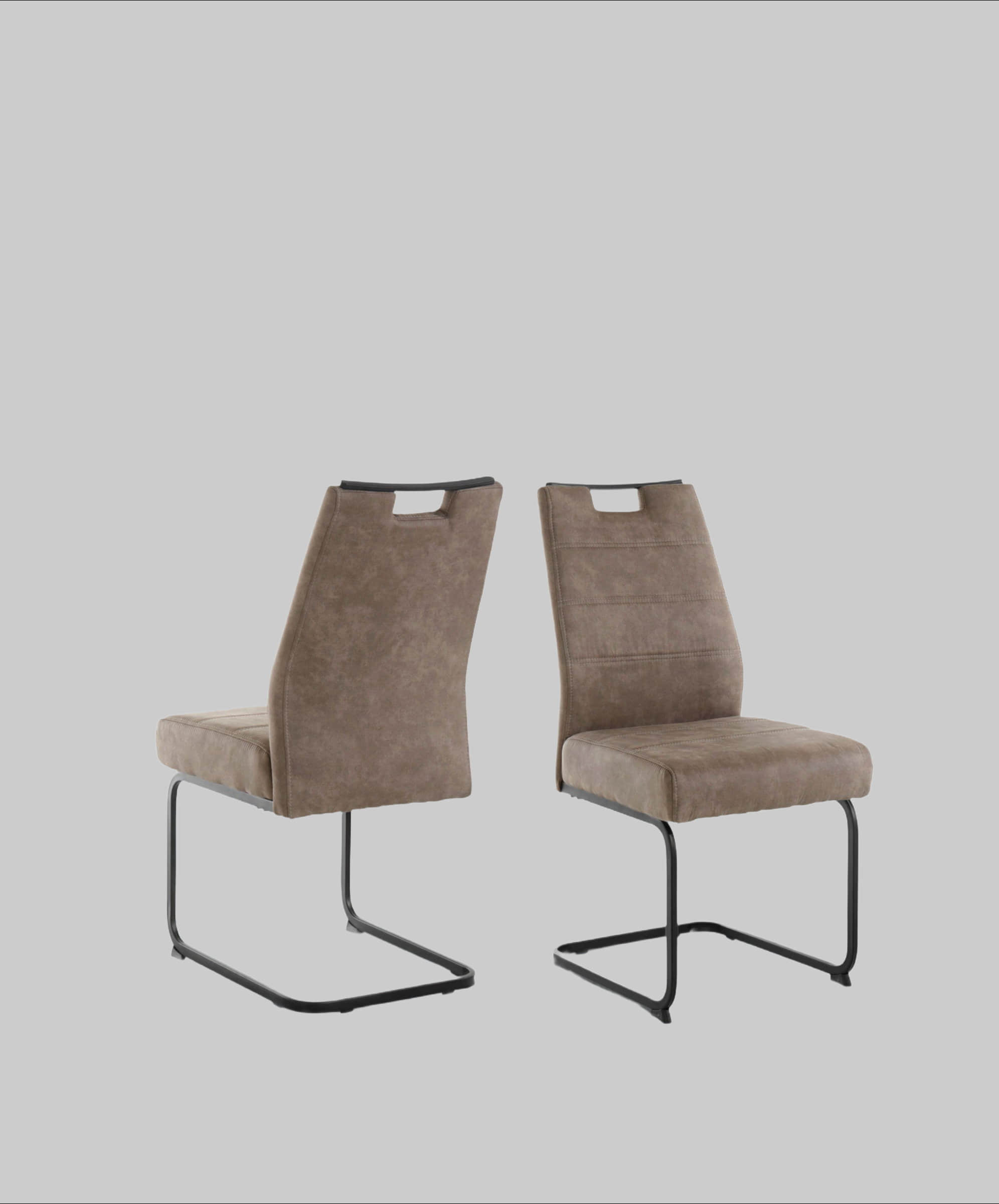 Stühle HELA HELA Esszimmerstuhl »Lena« Freischwinger (1/2/4er-Set) mit Federkern-Polsterung – Moderner Schwingstuhl in Vintage-Optik Vintage sc