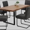 Stühle HELA HELA Esszimmerstuhl Luise S Schwingstuhl 2er-Set | Freischwinger mit Federkernsitz & extra dicker Polsterung | Anthrazit-Metallgestell | Vintage Mikrofaserbezug | TOPSELLER Vintage An