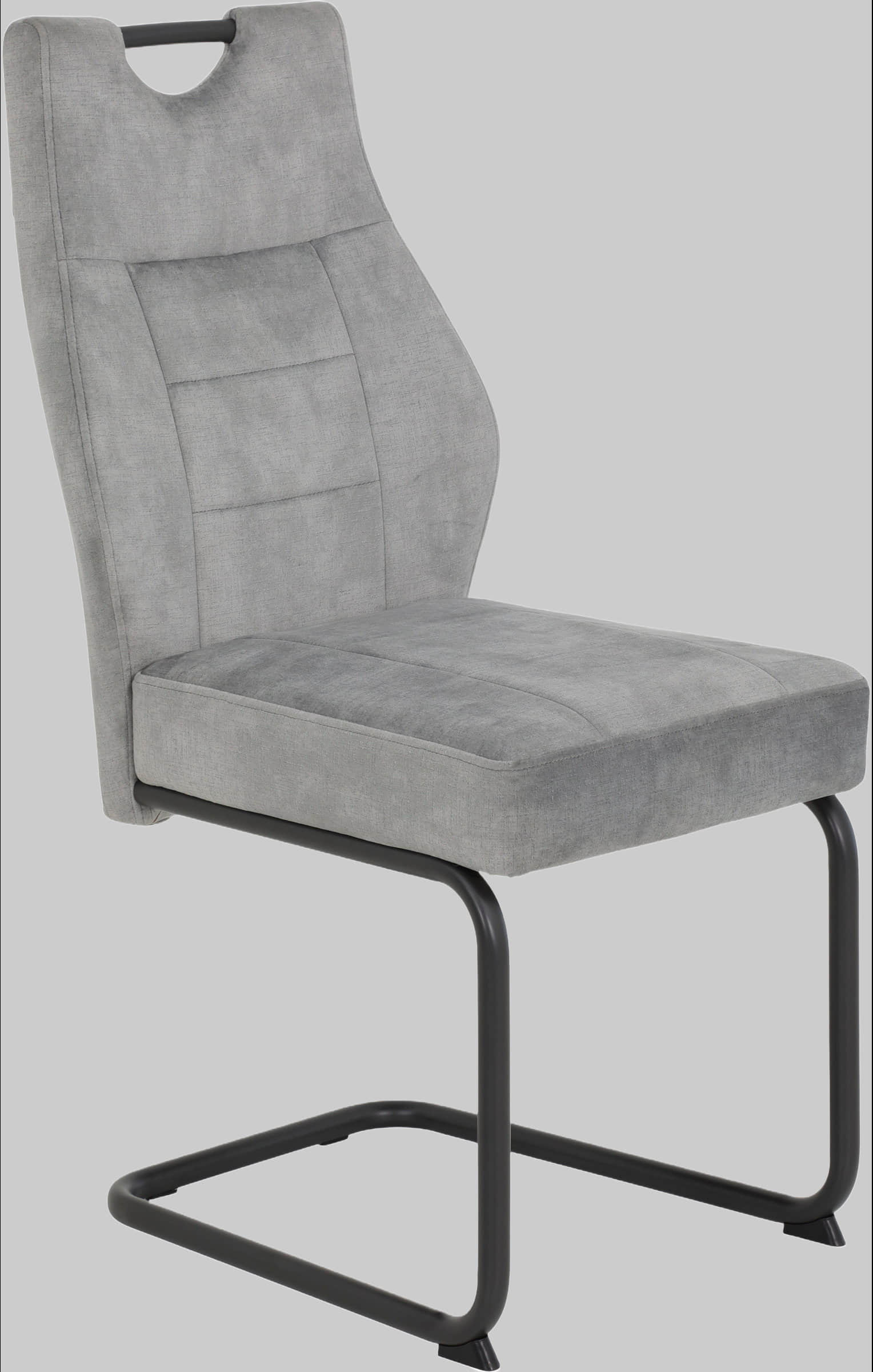 HELA Stühle HELA Linda S Swivel Dining Chair - Bestseller with Pocket Spring Seat (140kg Capacity) - Freestanding Design in Elegant Gray - Single Chair hellgrau