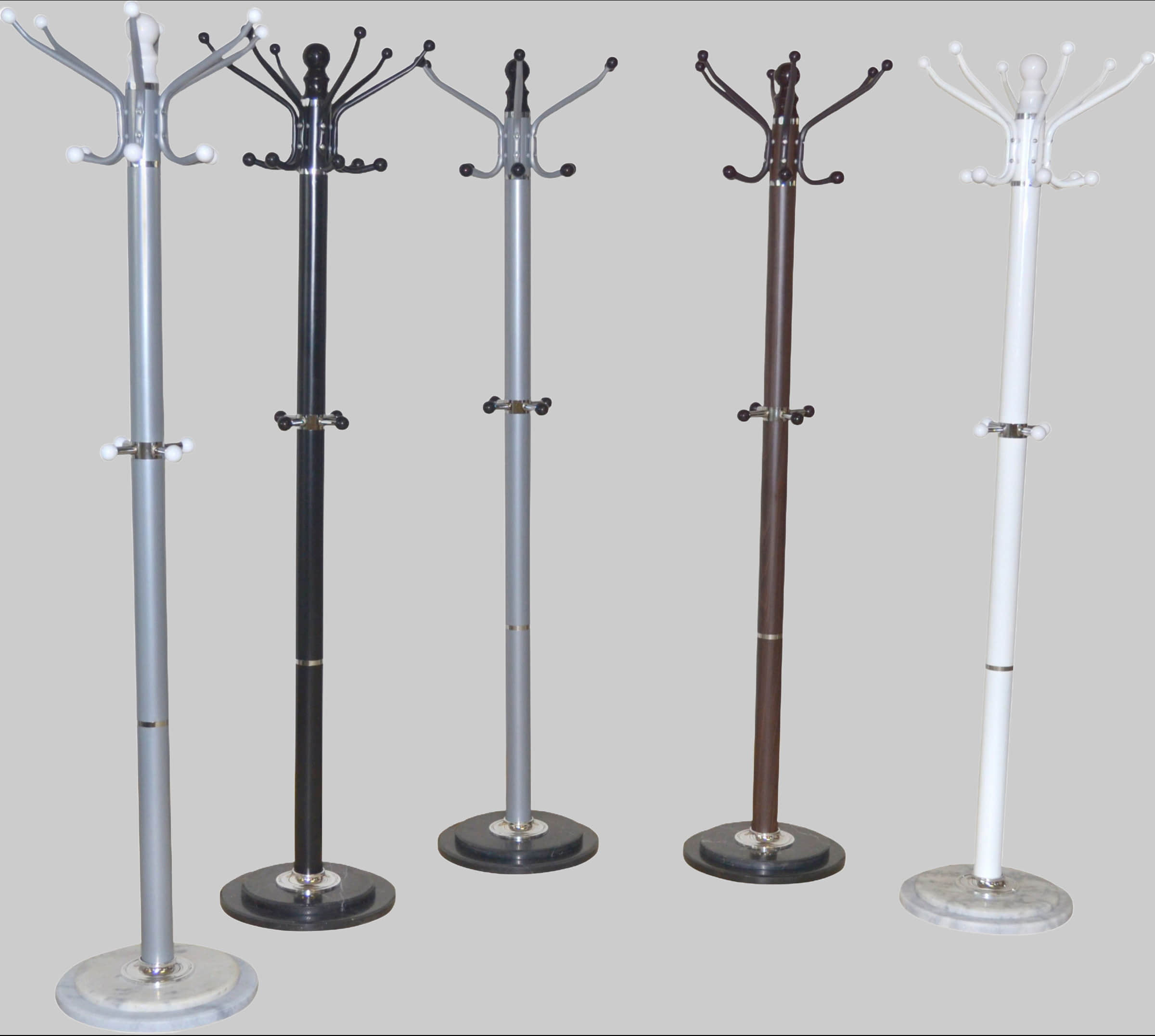 Garderobe & Flur HOFMANN LIVING AND MORE HOFMANN LIVING AND MORE Premium Coat Stand with Marble Base - 6 Double Hooks & Umbrella Holder (178x47cm, 20kg Capacity) weiß