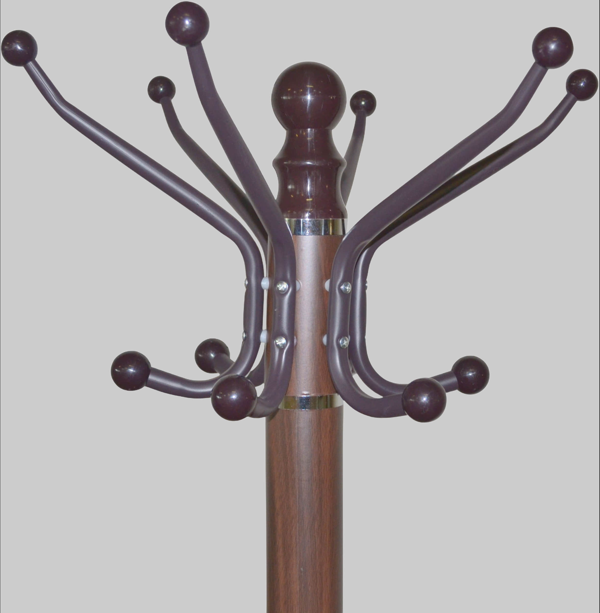 HOFMANN LIVING AND MORE HOFMANN LIVING AND MORE Premium Coat Stand with Marble Base - 6 Double Hooks & Umbrella Holder (178x47cm, 20kg Capacity) braun Garderobe & Flur