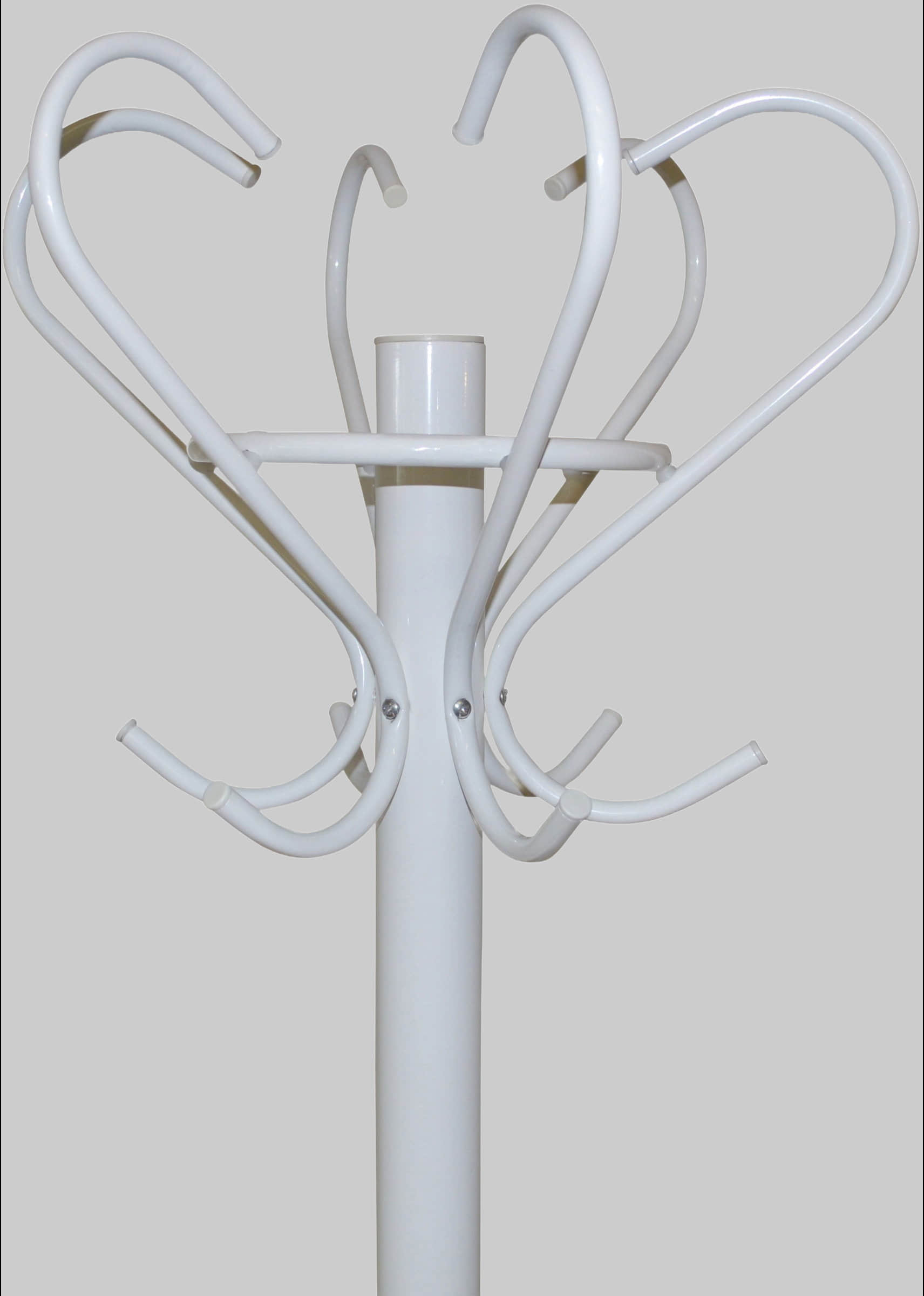 HOFMANN LIVING AND MORE Premium Coat Stand with Marble Base - 6 Double Hooks & Umbrella Holder (178x47cm, 20kg Capacity) weiß Garderobe & Flur HOFMANN LIVING AND MORE