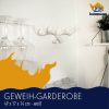 Garderoben Hansmeier Hansmeier Wandgarderobe Hirschgeweih – Elegante Polyresin-Garderobe für Flur & Wohnzimmer (49x17x14 cm) Weiß