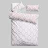 Home affaire Bettwäsche Home Affaire Alba Wendebettwäsche | Rautenmuster | 2-teilig | 100% Baumwolle | Renforcé & Flanell | Größen 135x200 & 155x220 cm | OEKO-TEX® zertifiziert rosa/weiß